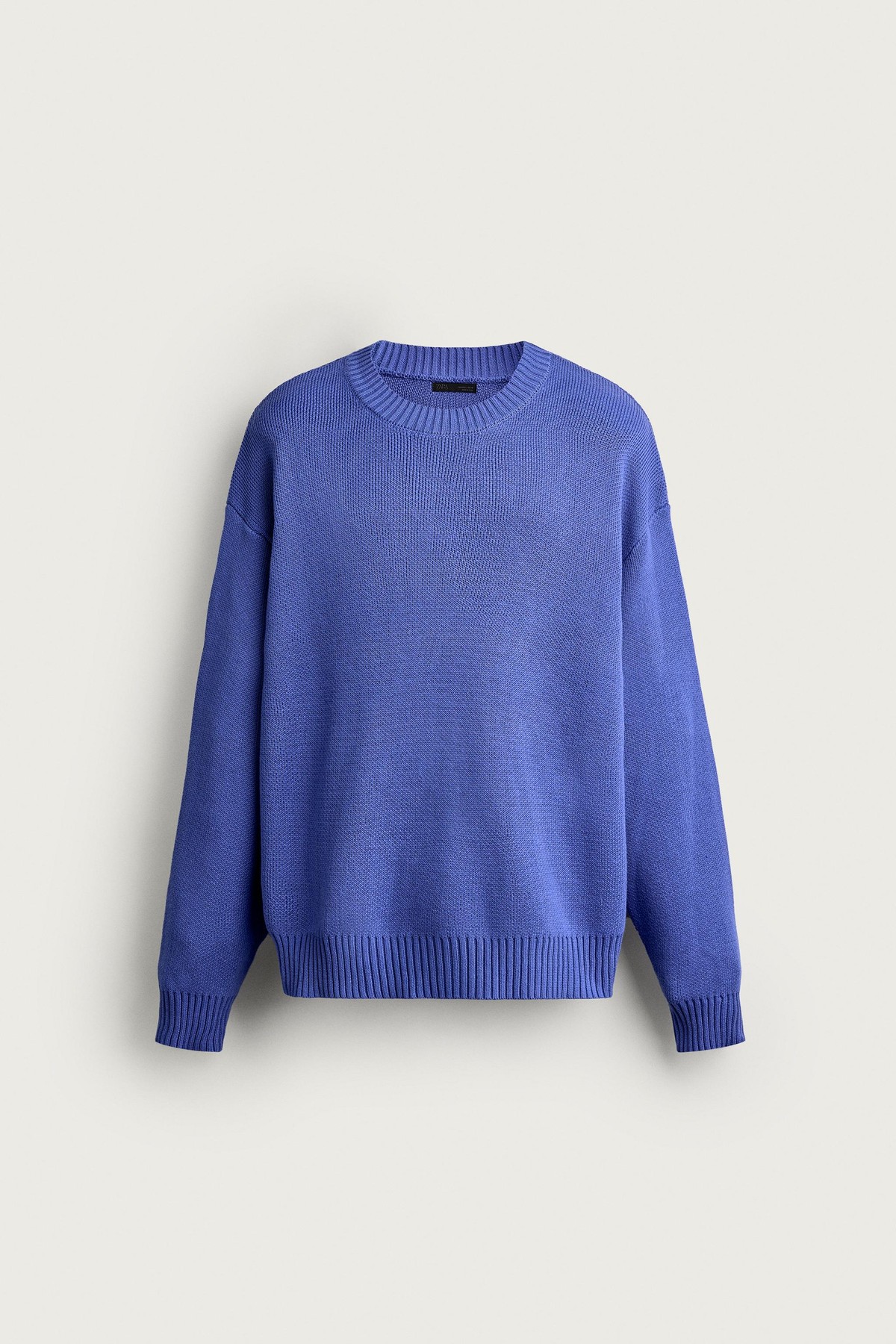 자라 릴렉스핏 라운드넥 순면 스웨터 3920/049/420 BLUISH