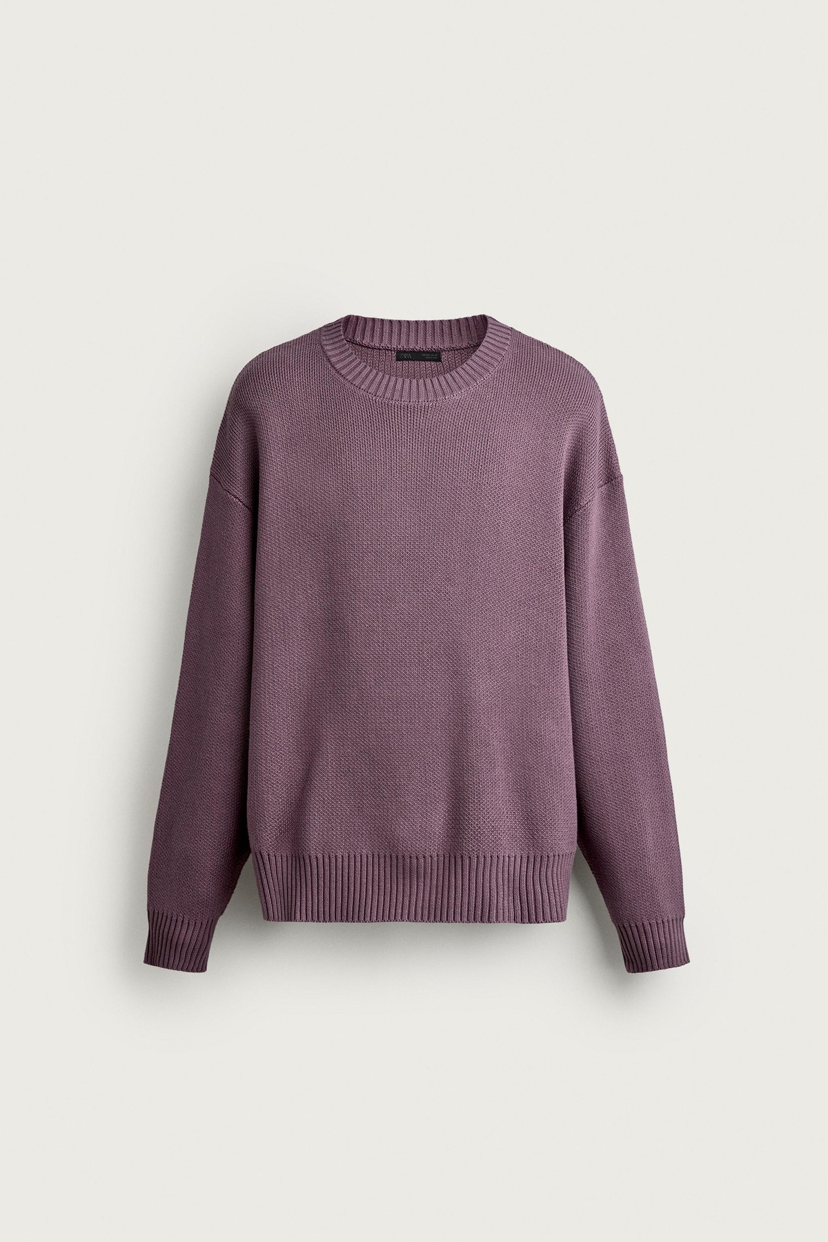 자라 릴렉스핏 라운드넥 순면 스웨터 3920/049/626 CHALK PINK