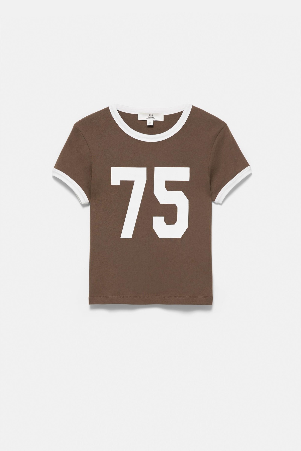 풀앤베어 넘버 그래픽 라운드넥 반팔 티셔츠 7232/220 BROWN