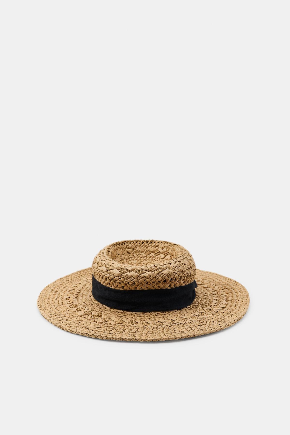 자라 우븐 배색 밴드 모자 3920/206/052 LIGHT BEIGE
