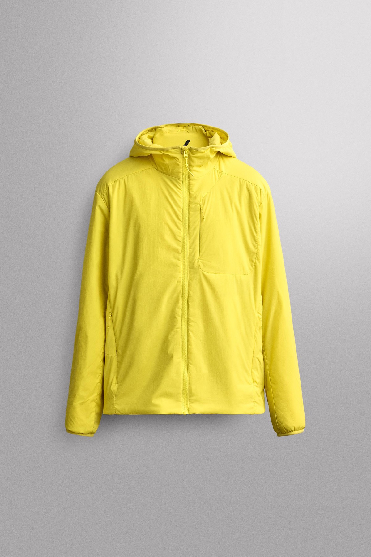 자라 테크니컬 후드 집업 패딩 자켓 1732/301/306 LIGHT YELLOW