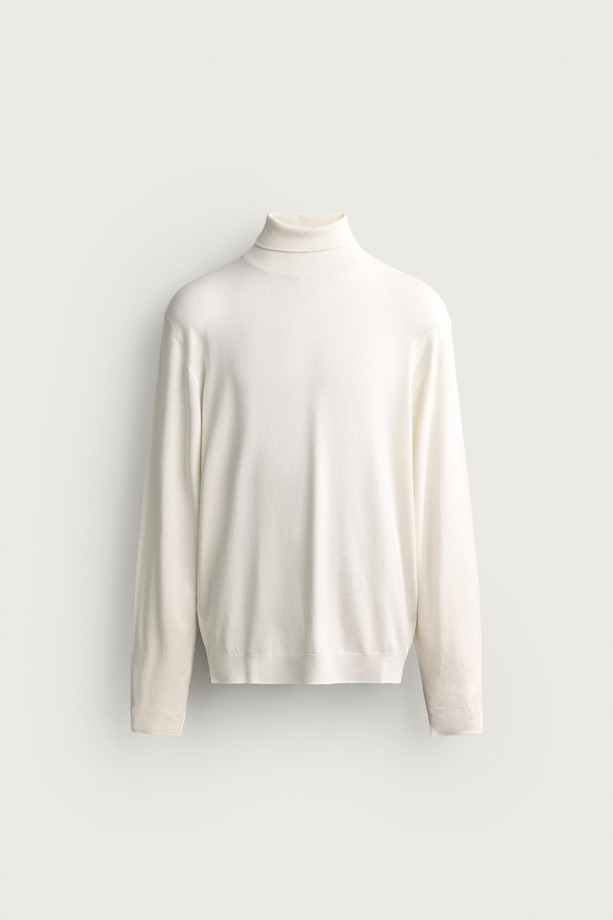 자라 베이직 하이넥 니트 스웨터 0304/330/251 OYSTER-WHITE