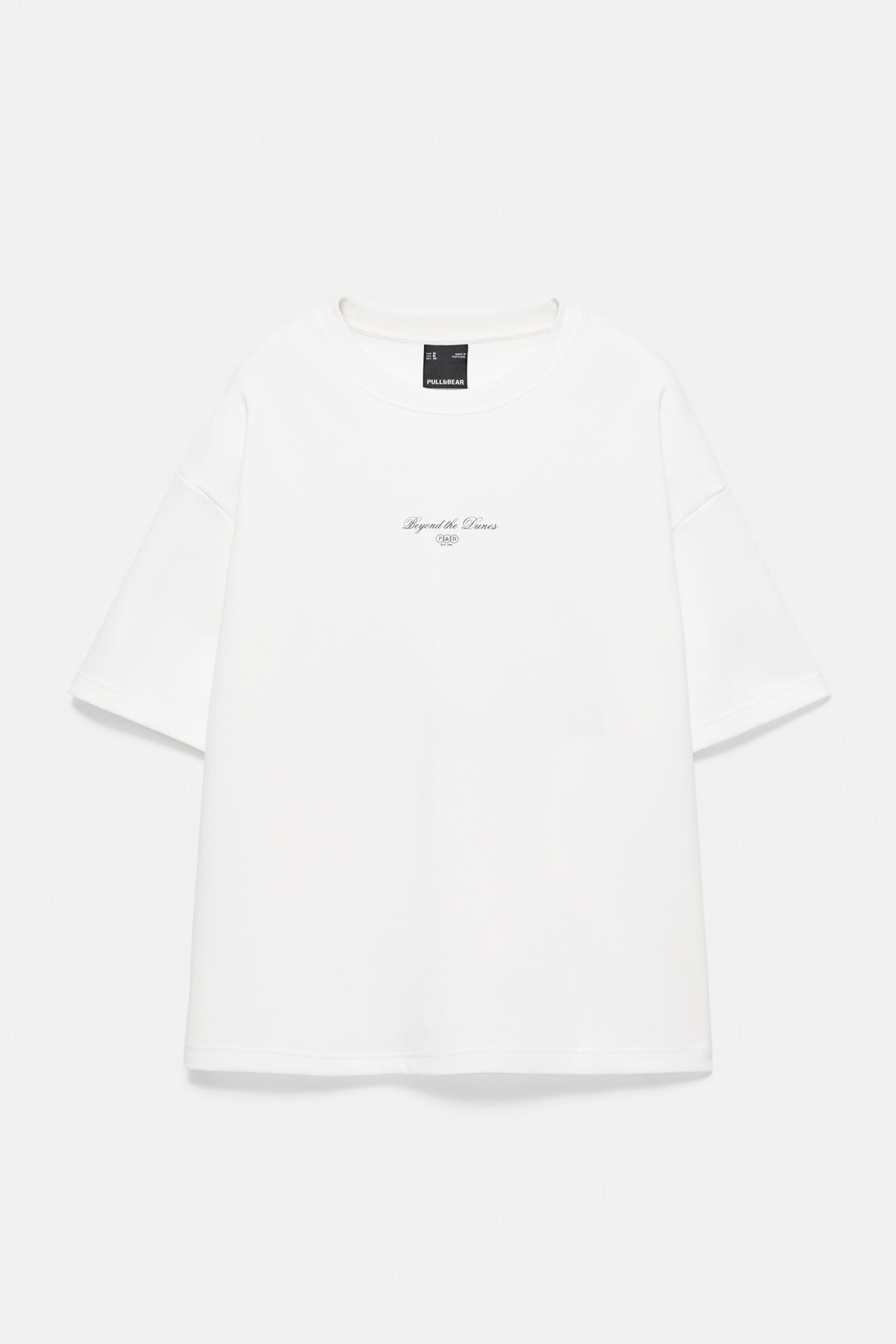 풀앤베어 오버사이즈 그래픽 반팔 맨투맨 7231/707 WHITE