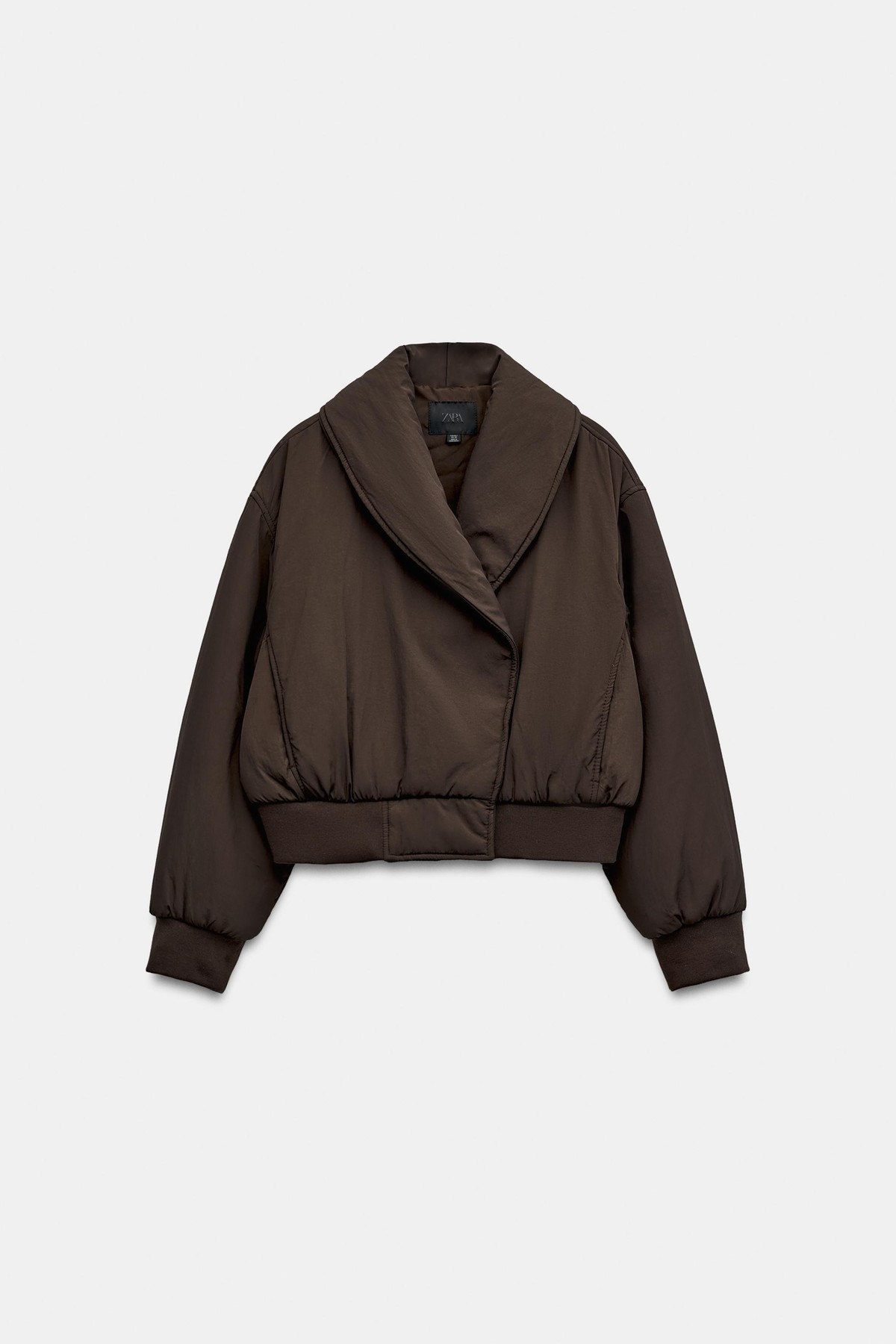 자라 더블브레스트 숏 패딩 자켓 4749/712/700 BROWN
