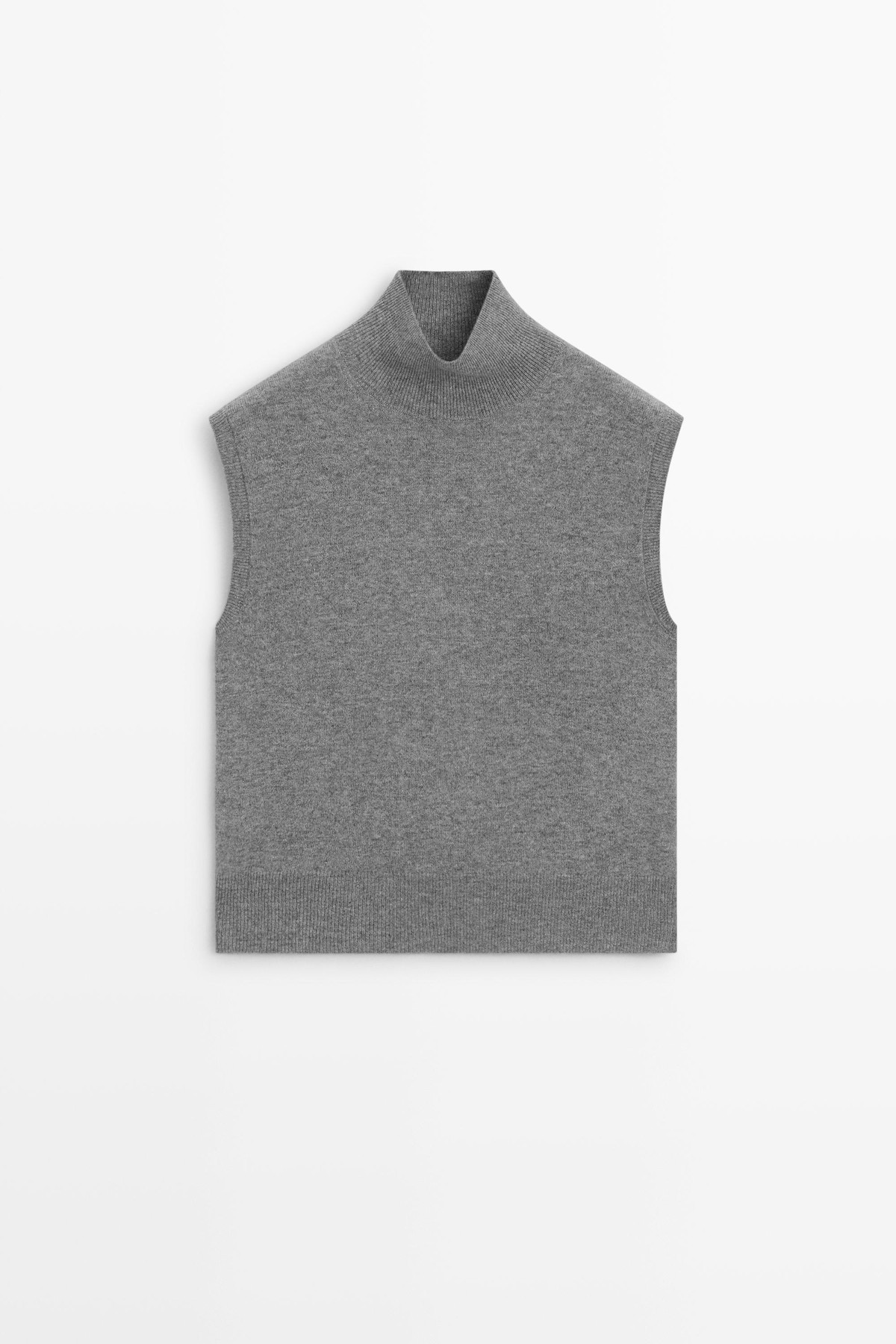 마시모두띠 울 블렌드 민소매 니트 탑 5738/593 GREY MARL