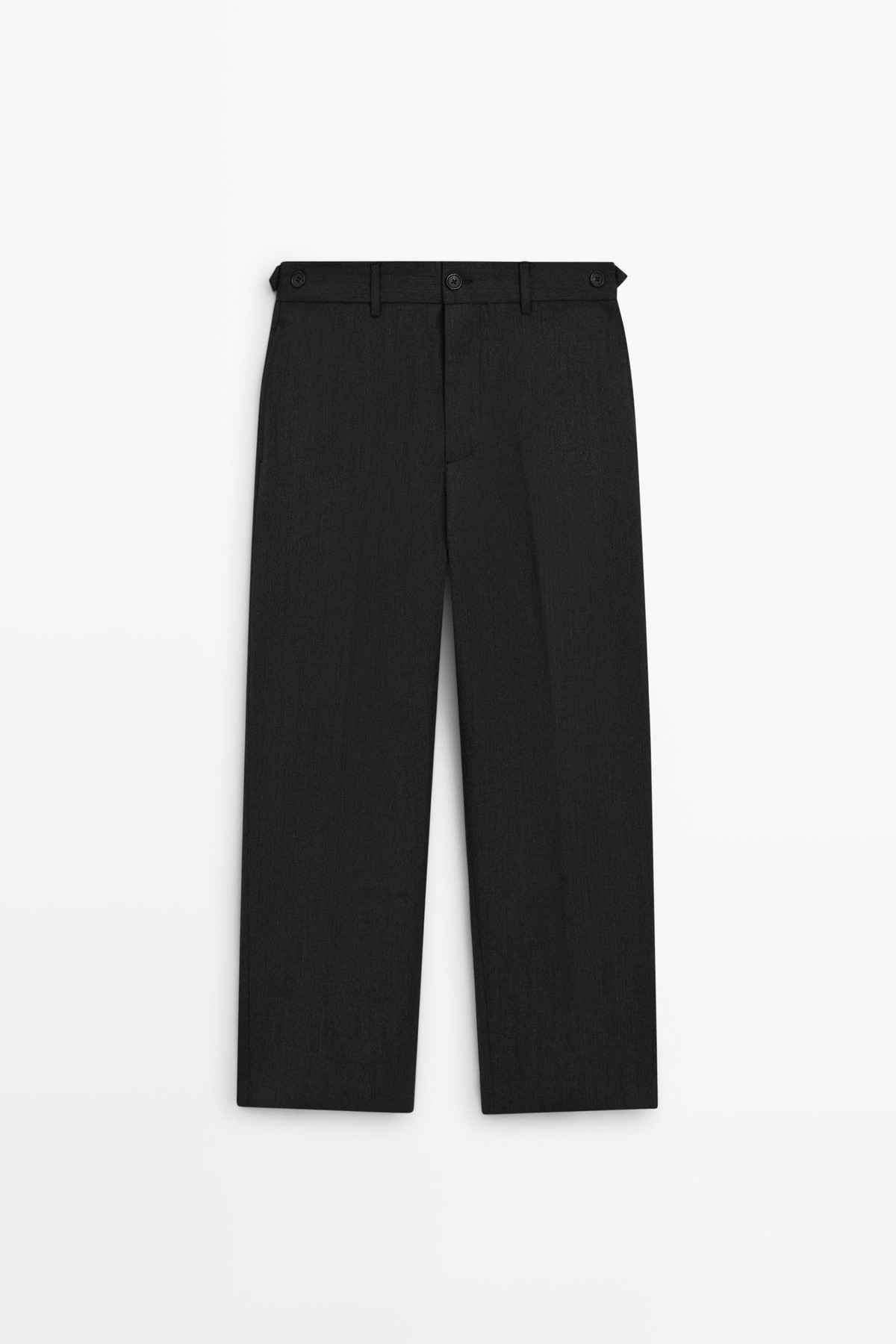 마시모두띠 울 헤링본 루즈핏 슬랙스 팬츠 0175/015 ANTHRACITE GREY