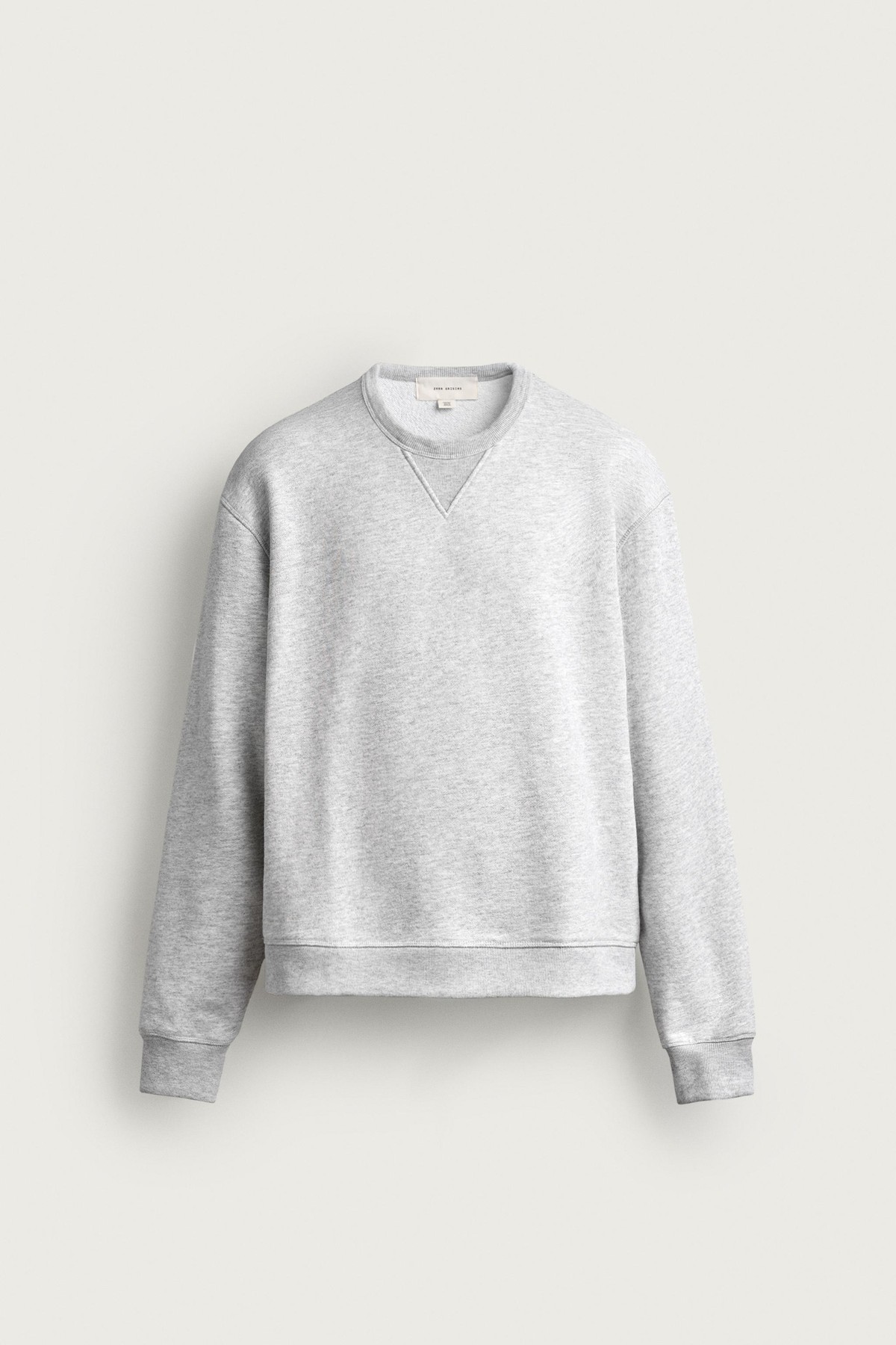 자라 레귤러핏 라운드넥 긴팔 맨투맨 4090/421/803 GREY MARL