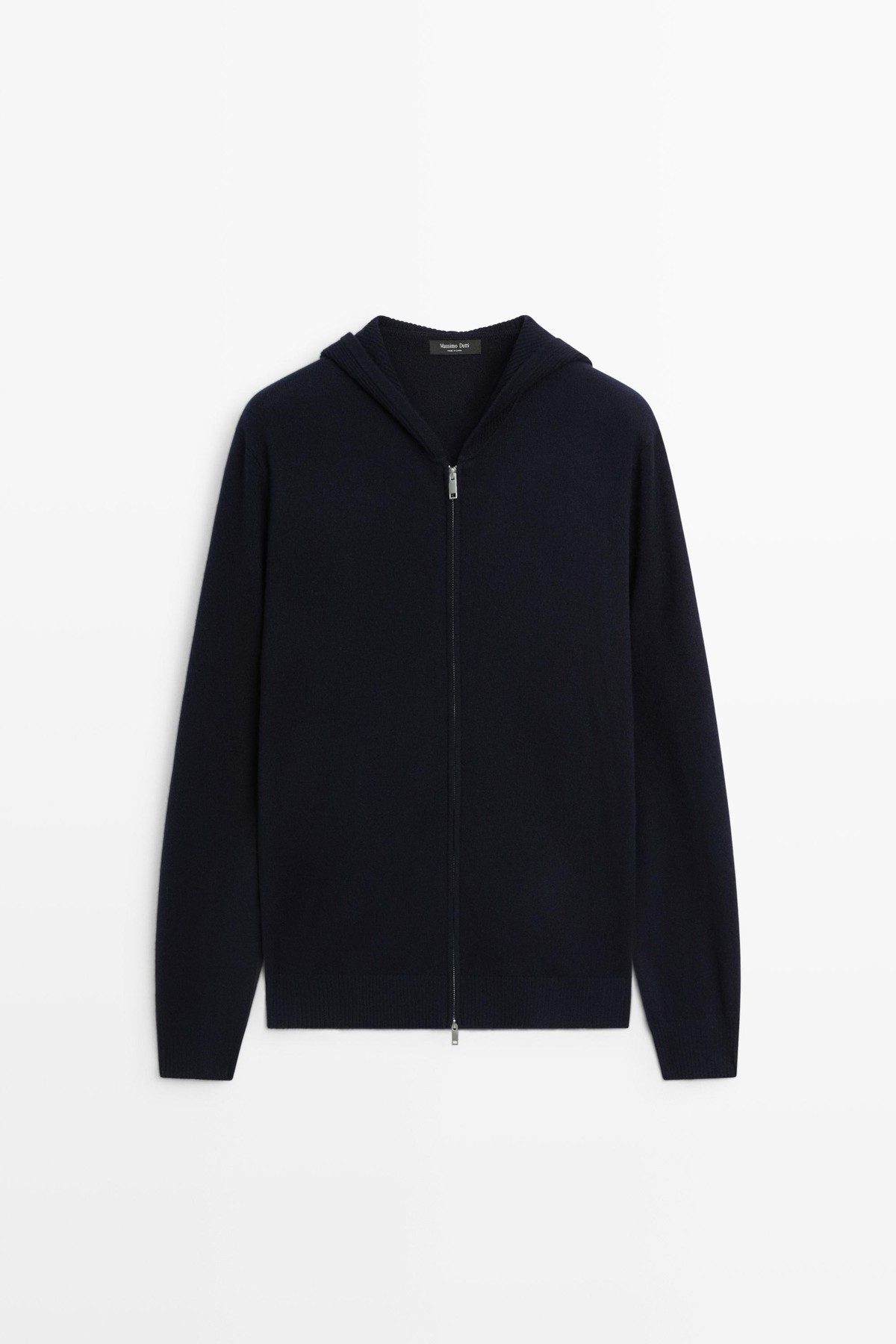 마시모두띠 울 니트 후드 집업 카디건 0902/226 NAVY BLUE