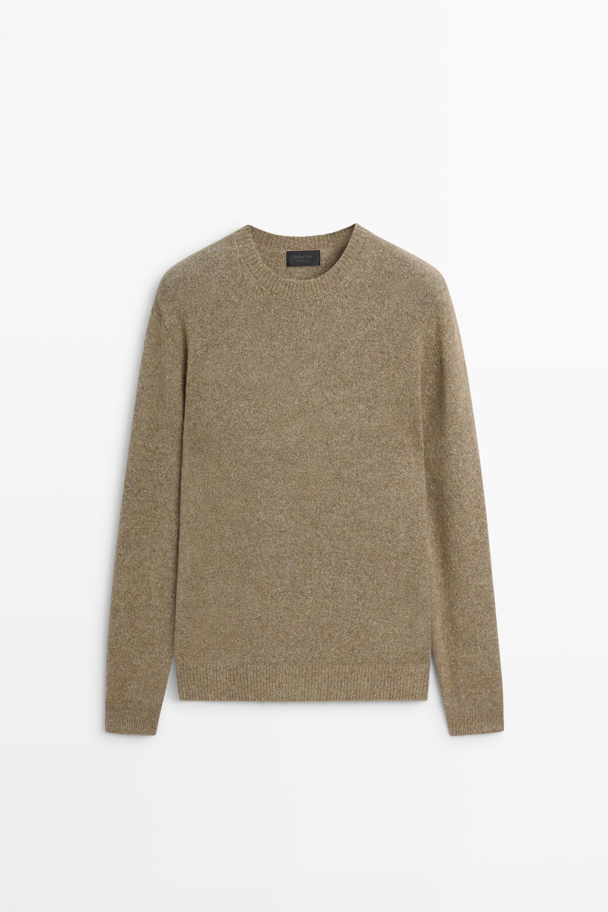 마시모두띠 코튼 라운드넥 니트 스웨터 1486/245 KHAKI GREEN