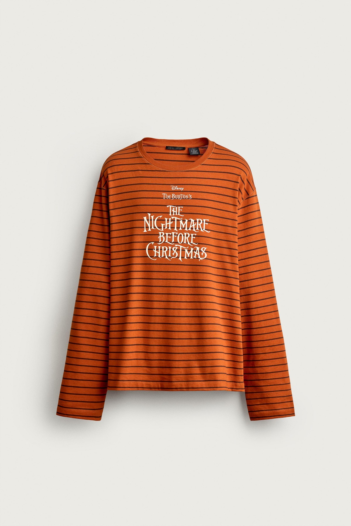 자라 릴렉스핏 스트라이프 긴팔 티셔츠 6224/392/615 ORANGE