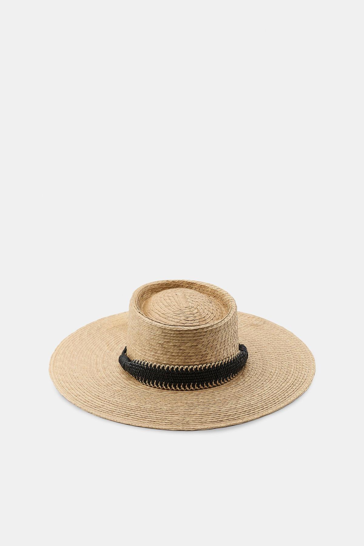 자라 와이드 브림 스트로 햇 1023/010/052 LIGHT BEIGE