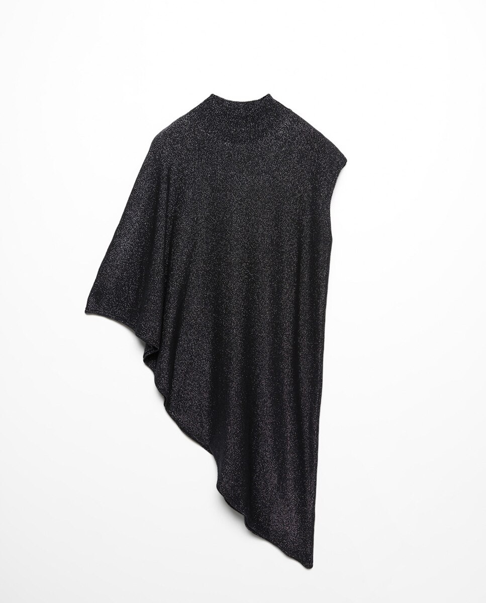 스페라 글리터 하이넥 민소매 니트 탑 58242524047 NEGRO
