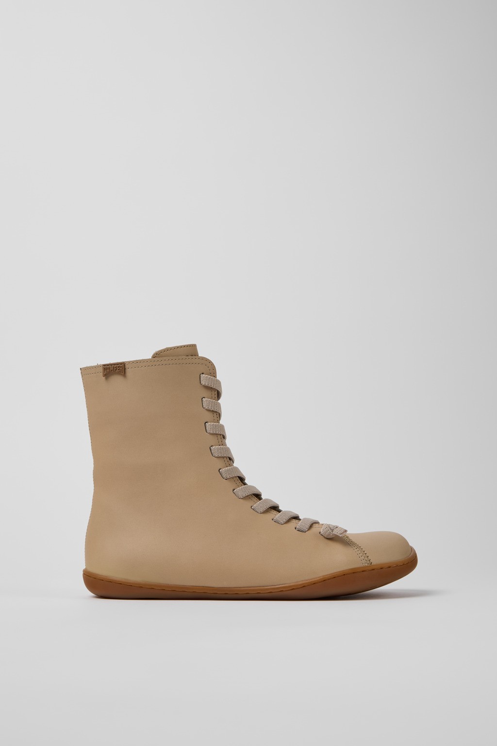 캠퍼 Peu 여성 레이스업 앵클부츠 K400859-002 BEIGE