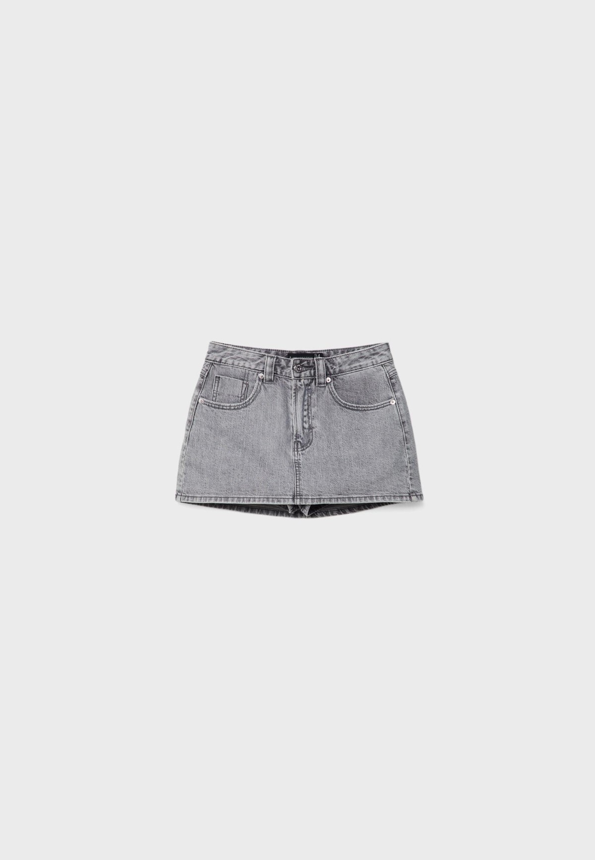 스트라디바리우스 데님 미니 스커트 팬츠 1283/422/705 BLUE OVERDYE