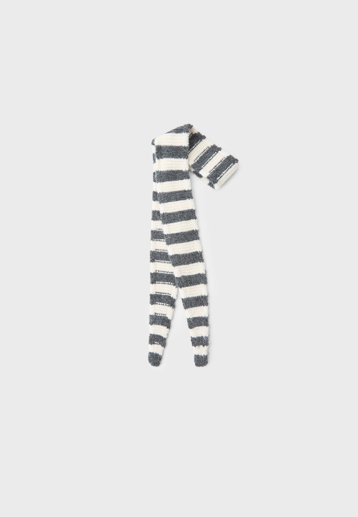 스트라디바리우스 스트라이프 니트 스카프 3586/203/250 CHARCOAL GREY