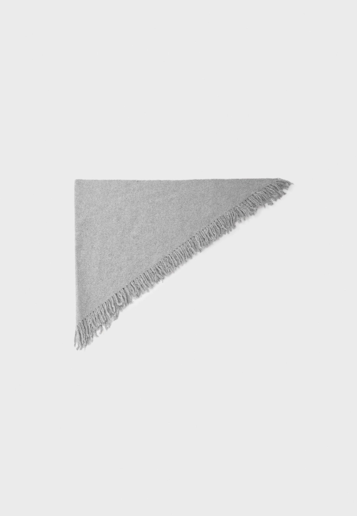 스트라디바리우스 프린지 케이프 삼각 스카프 4022/211/250 CHARCOAL GREY