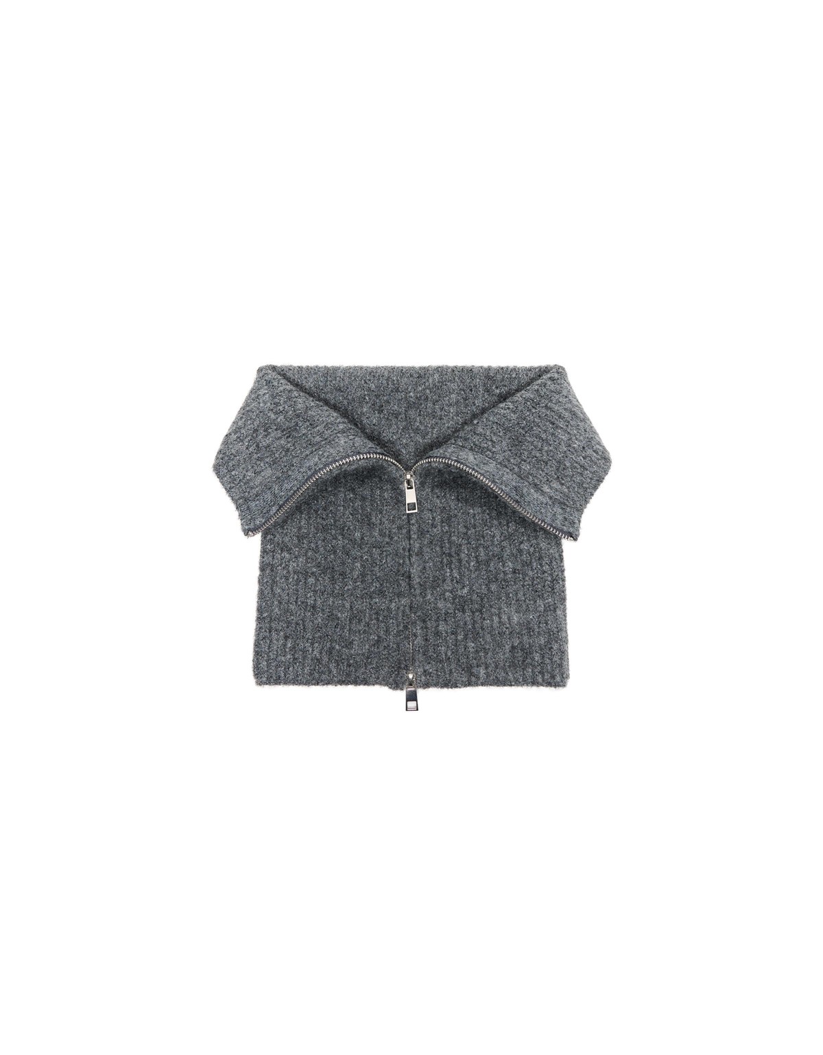 버쉬카 청키 니트 지퍼 넥워머 4170/196 DARK GREY