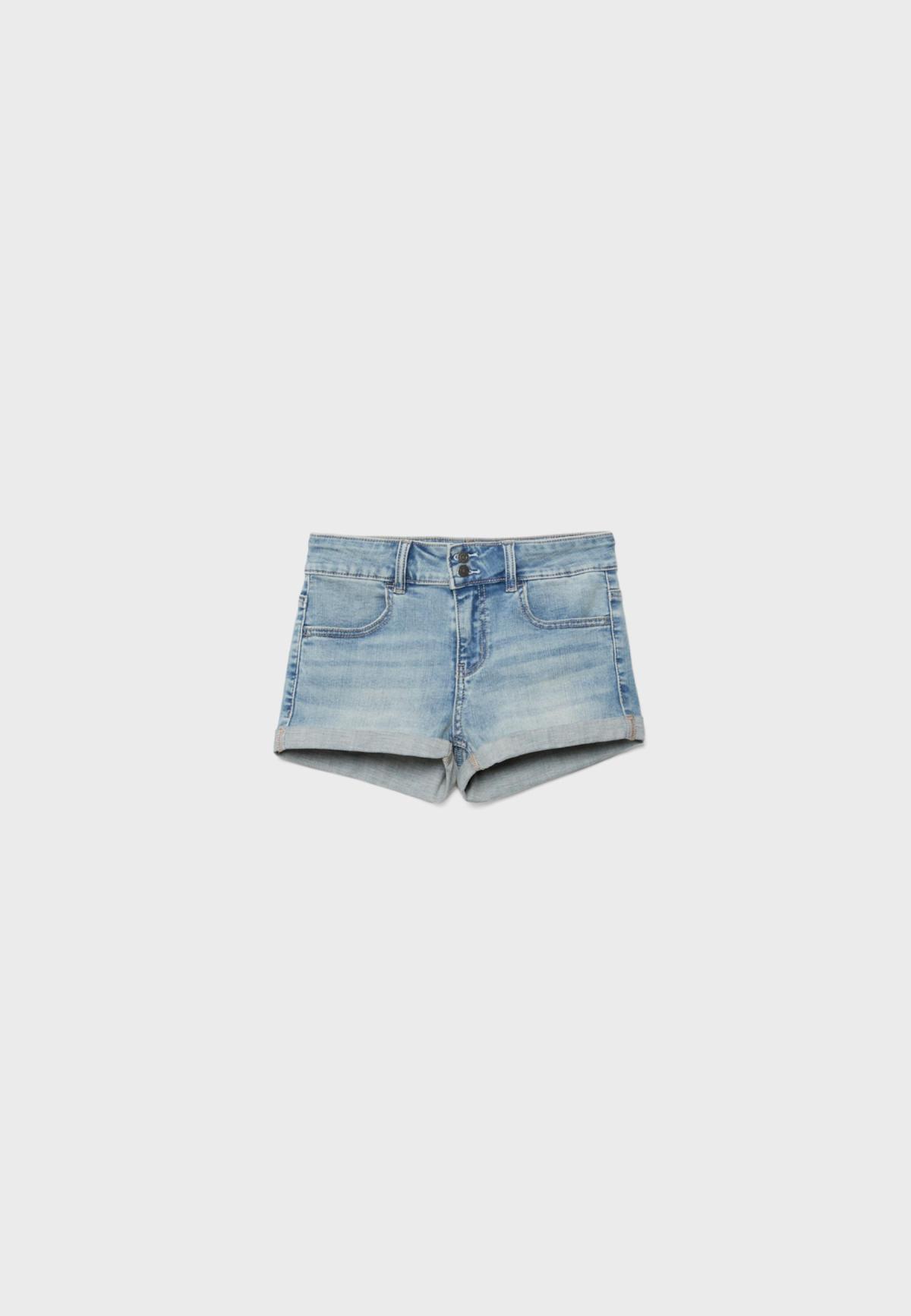 스트라디바리우스 하이웨스트 롤업 데님 반바지 7444/880/712 MEDIUM BLUE