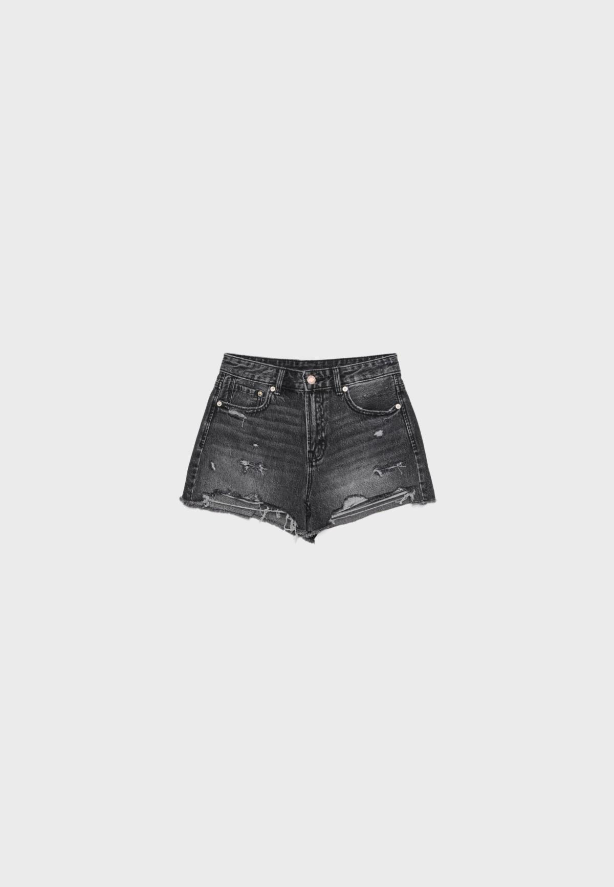 스트라디바리우스 디스트로이드 데님 반바지 1362/729/709 WASHED BLACK