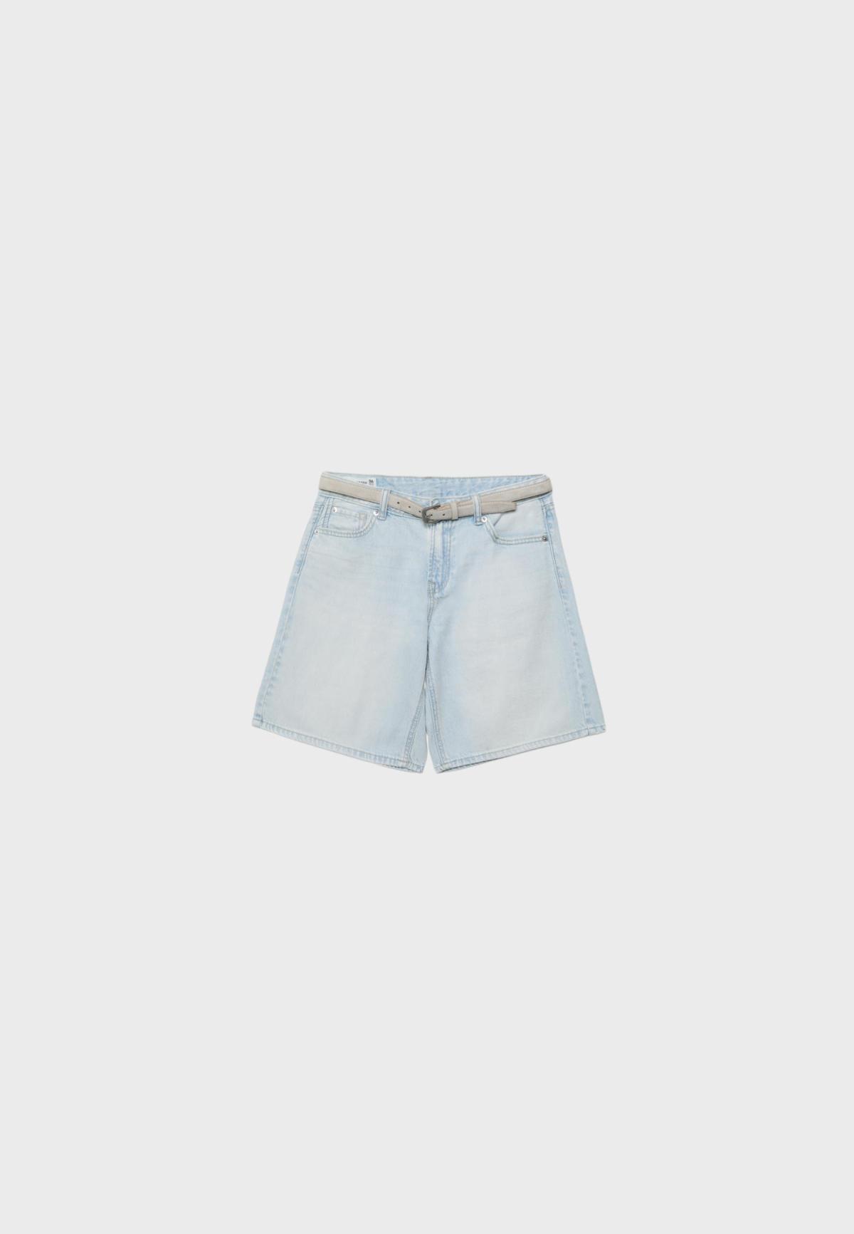 스트라디바리우스 벨트 데님 버뮤다 반바지 1357/700/700 BLUE DENIM