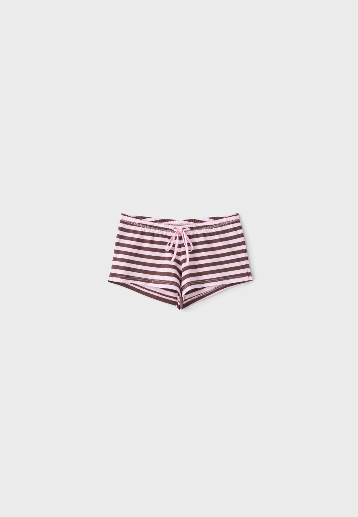 스트라디바리우스 스트라이프 코튼 미니 반바지 8422/631/132 LIGHT PINK