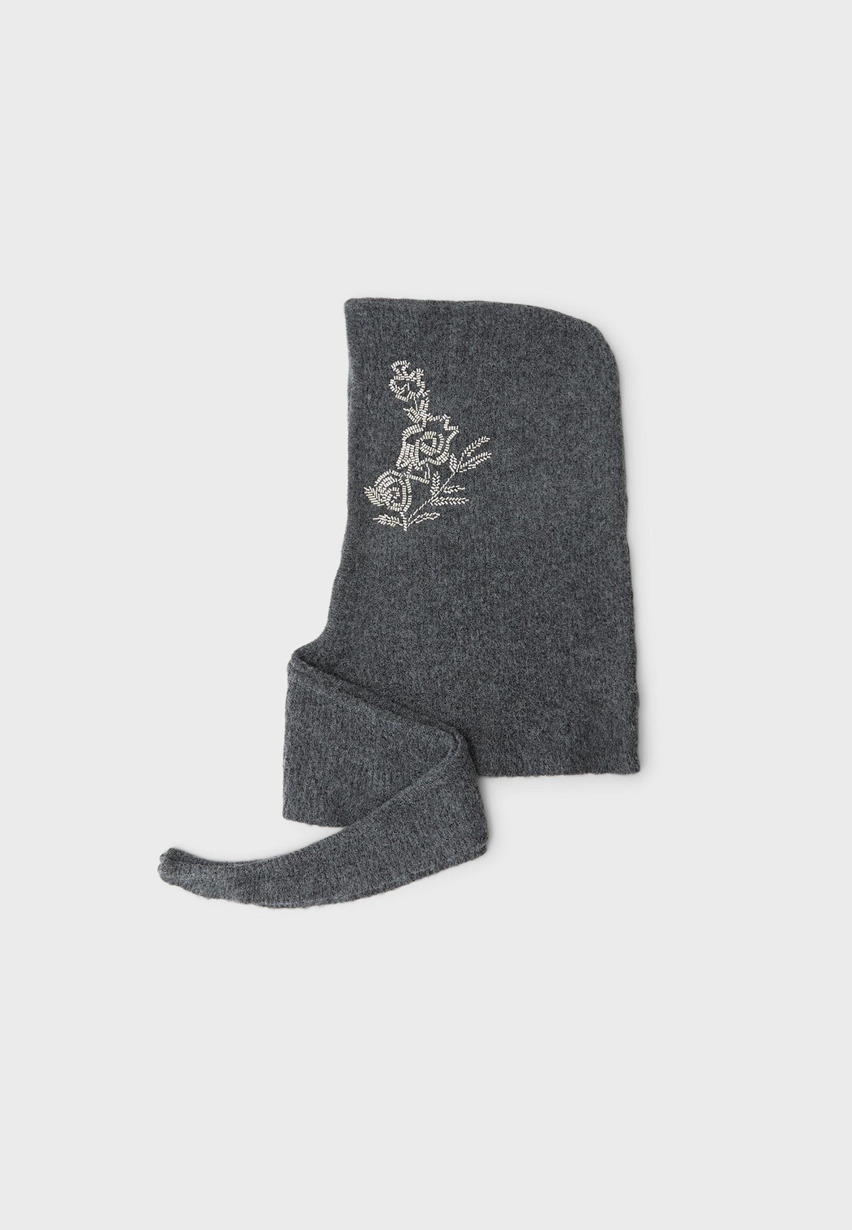 스트라디바리우스 라인스톤 니트 발라클라바 4072/211/250 CHARCOAL GREY