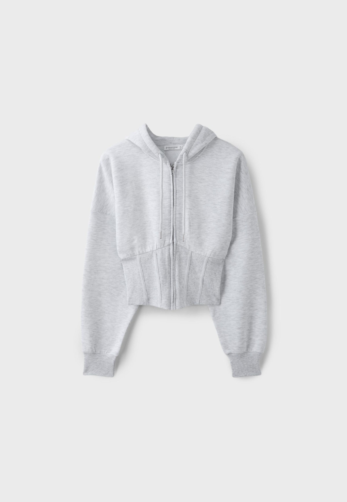 스트라디바리우스 코르셋 디테일 집업 후디 6710/950/210 GREY MIX