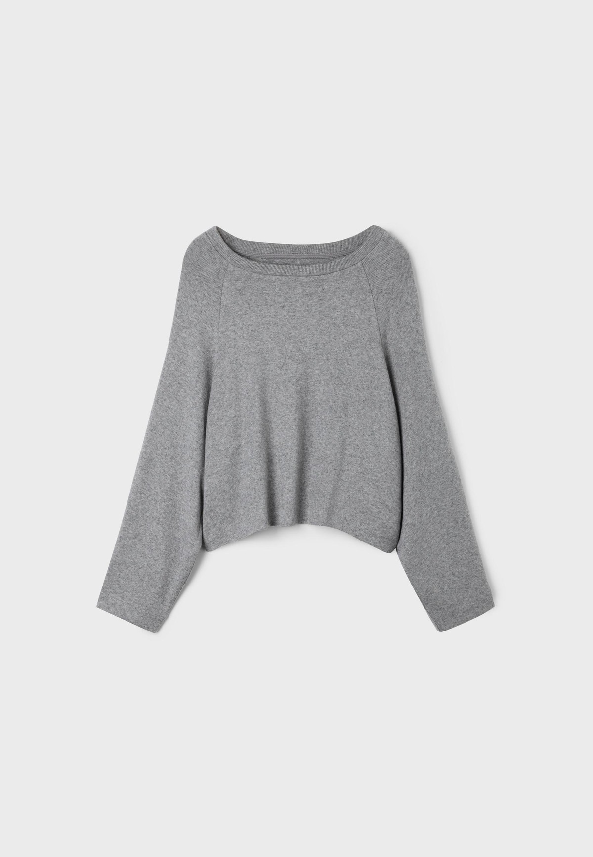 스트라디바리우스 오버사이즈 보트넥 니트 스웨터 5002/913/250 CHARCOAL GREY