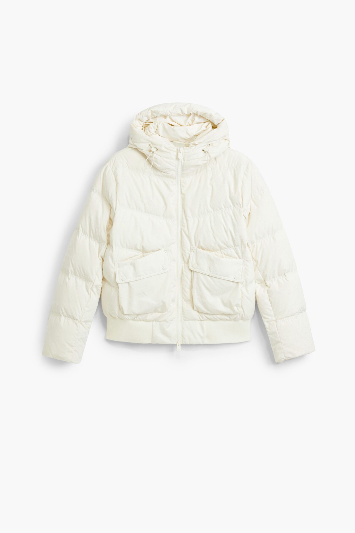 데시구알 레귤러핏 후드 퀼팅 패딩 자켓 27SWEWX11000 CREAM