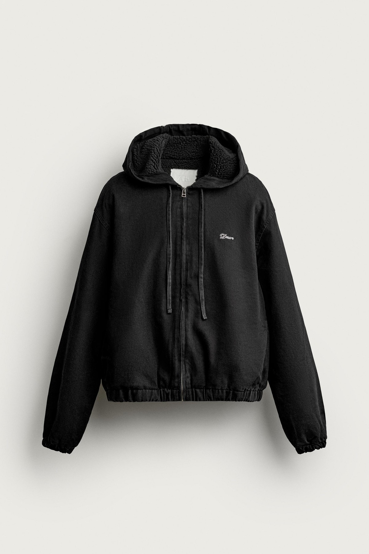 자라 릴렉스핏 후드 데님 자켓 5575/399/800 BLACK