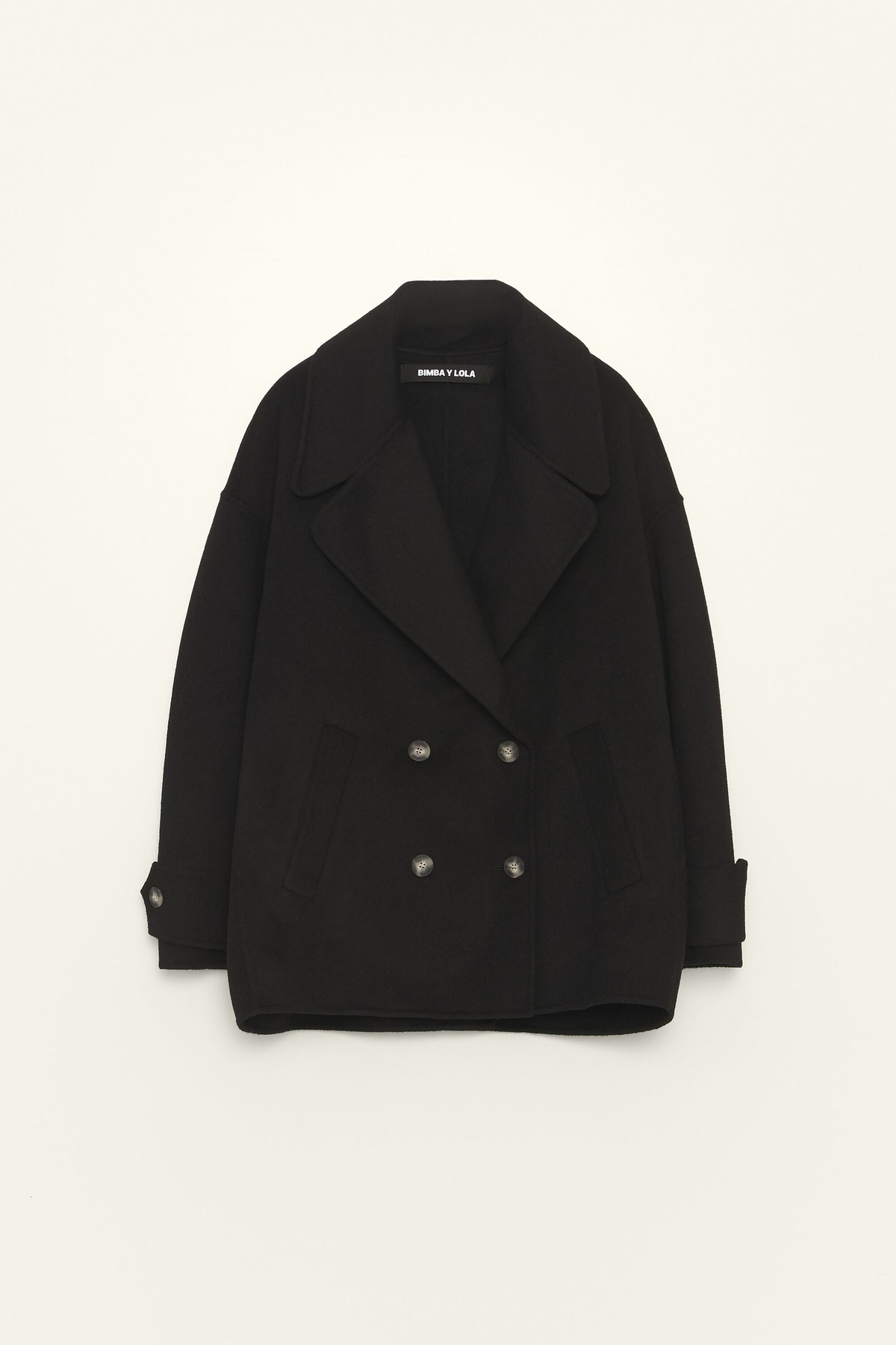 빔바이롤라 더블브레스트 울 숏 코트 262BR0406.10000 BLACK