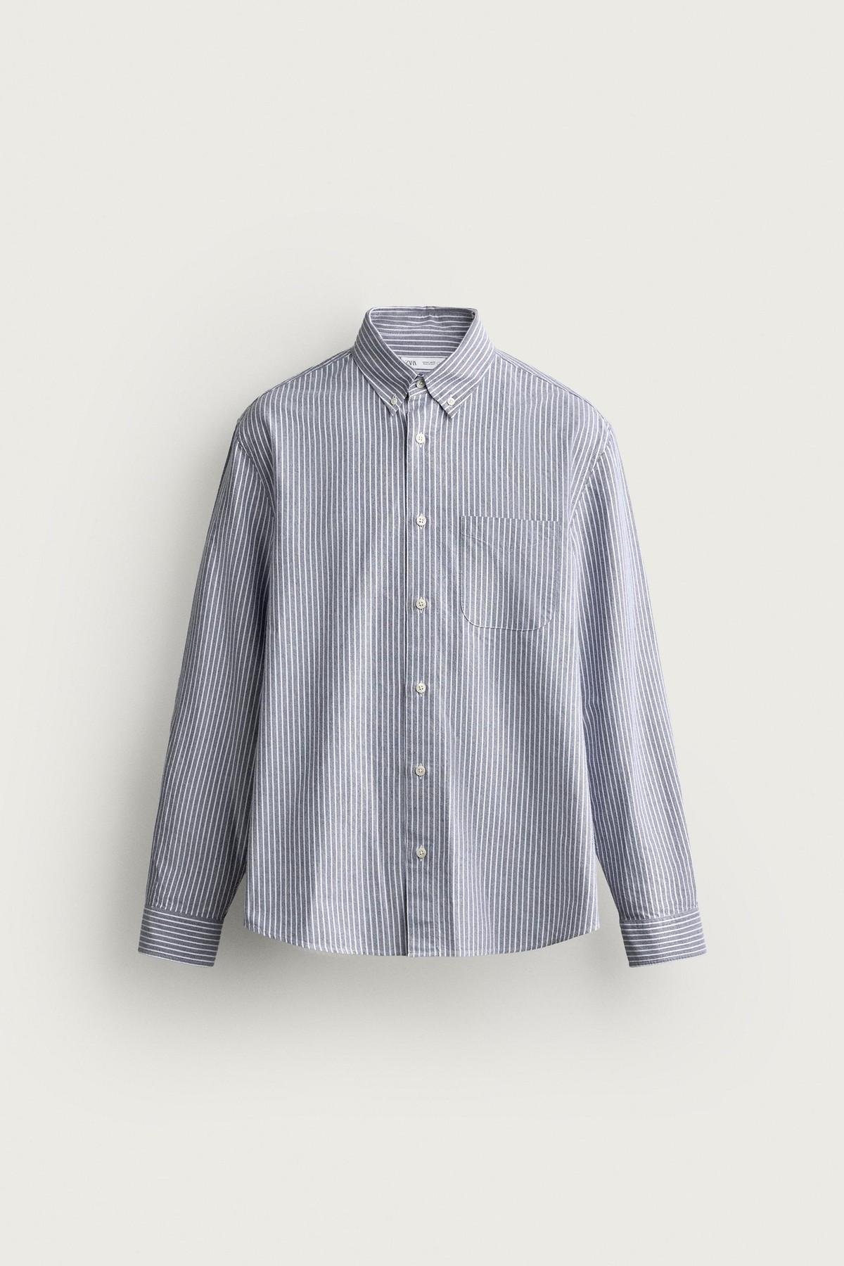자라 레귤러핏 텍스처 옥스포드 긴팔 셔츠 0975/301/044 BLUE/WHITE