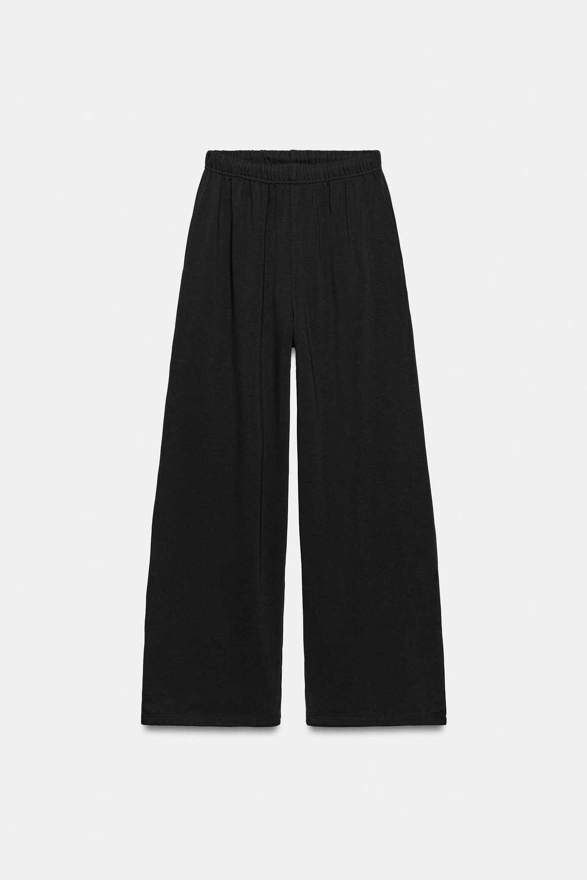자라 와이드핏 코튼 조거 팬츠 3253/828/800 BLACK