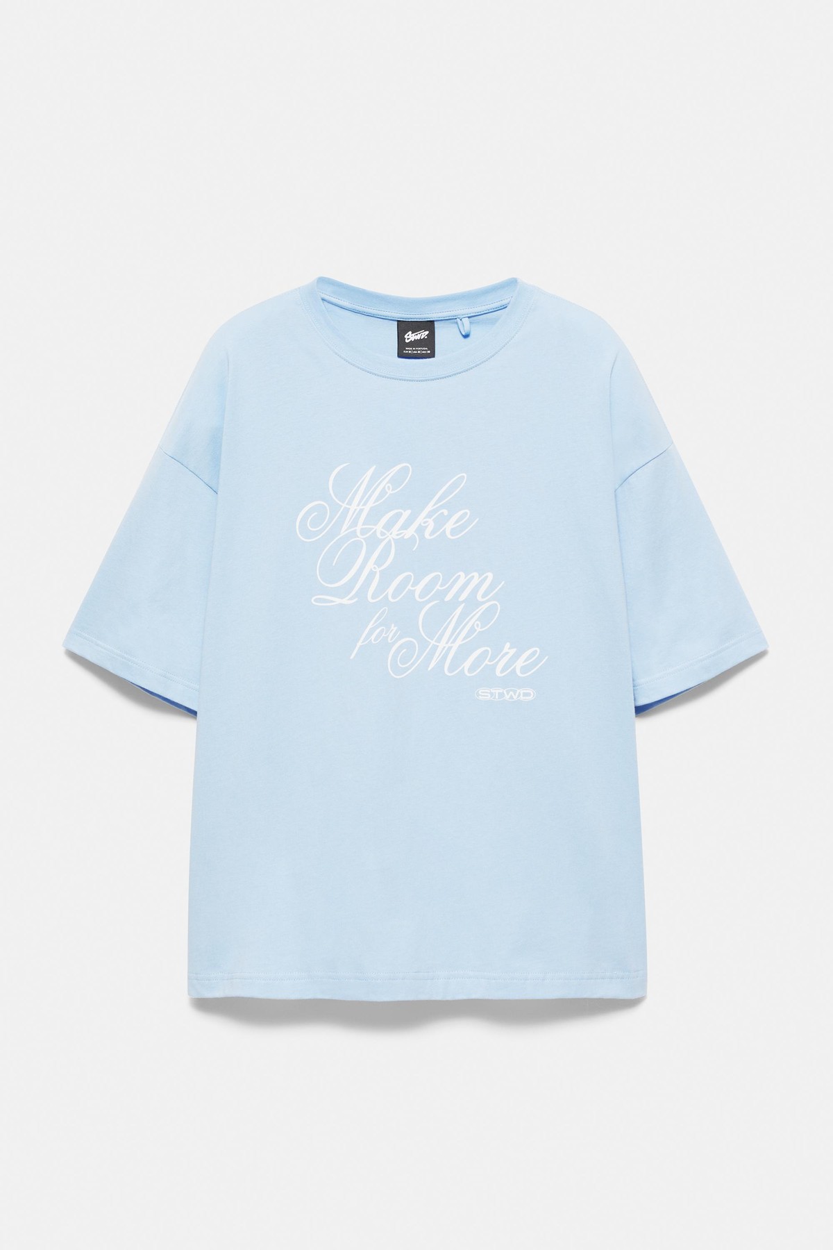 풀앤베어 오버핏 그래픽 라운드넥 반팔 티셔츠 7231/711 PALE BLUE