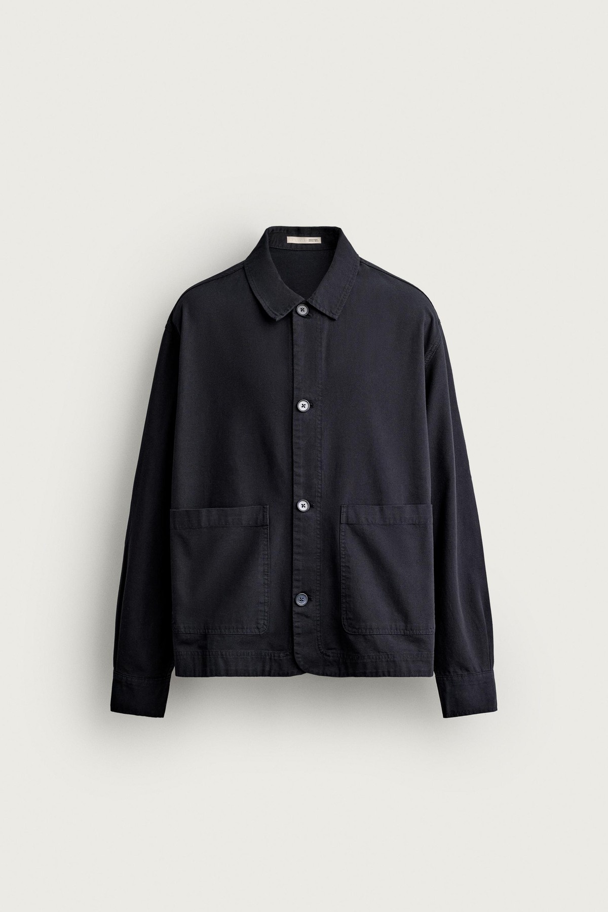 자라 레귤러핏 코튼 포켓 오버셔츠 6861/520/407 BLUE