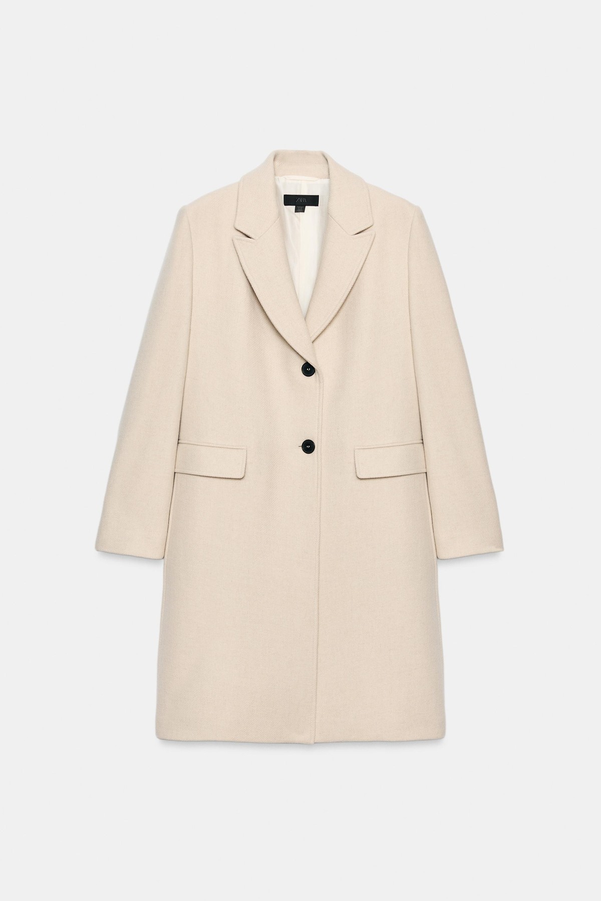 자라 숄더패드 싱글 롱 코트 2350/175/710 BEIGE