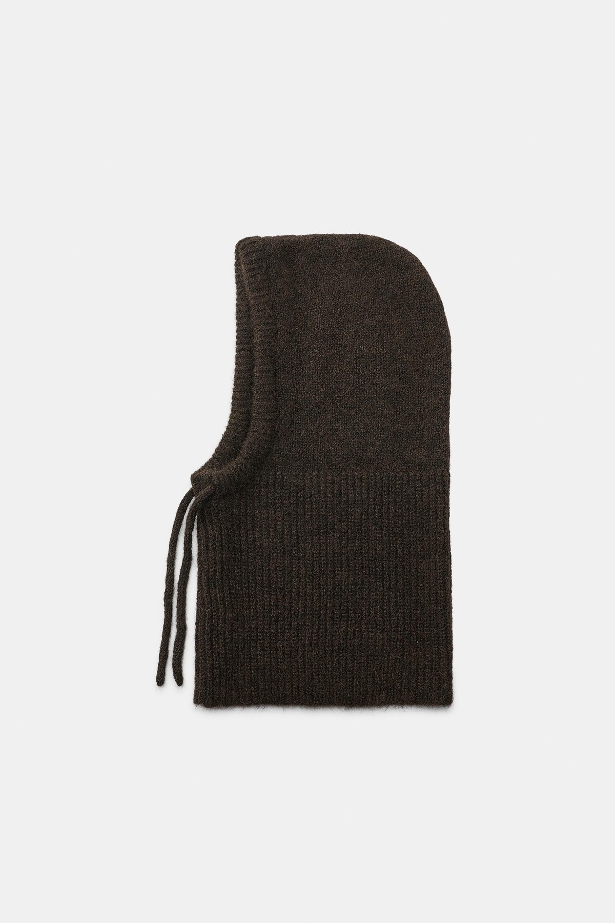 자라 립 니트 후드 발라클라바 3921/212/700 BROWN