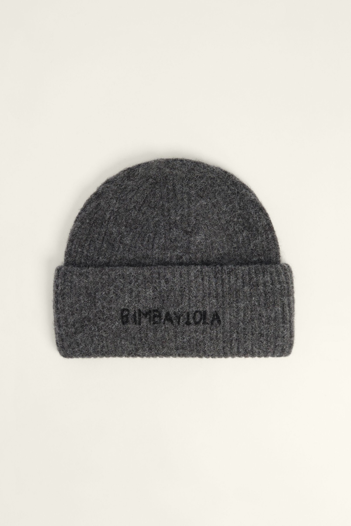 빔바이롤라 로고 자수 니트 비니 262BAGO1D.10012 DARK GREY