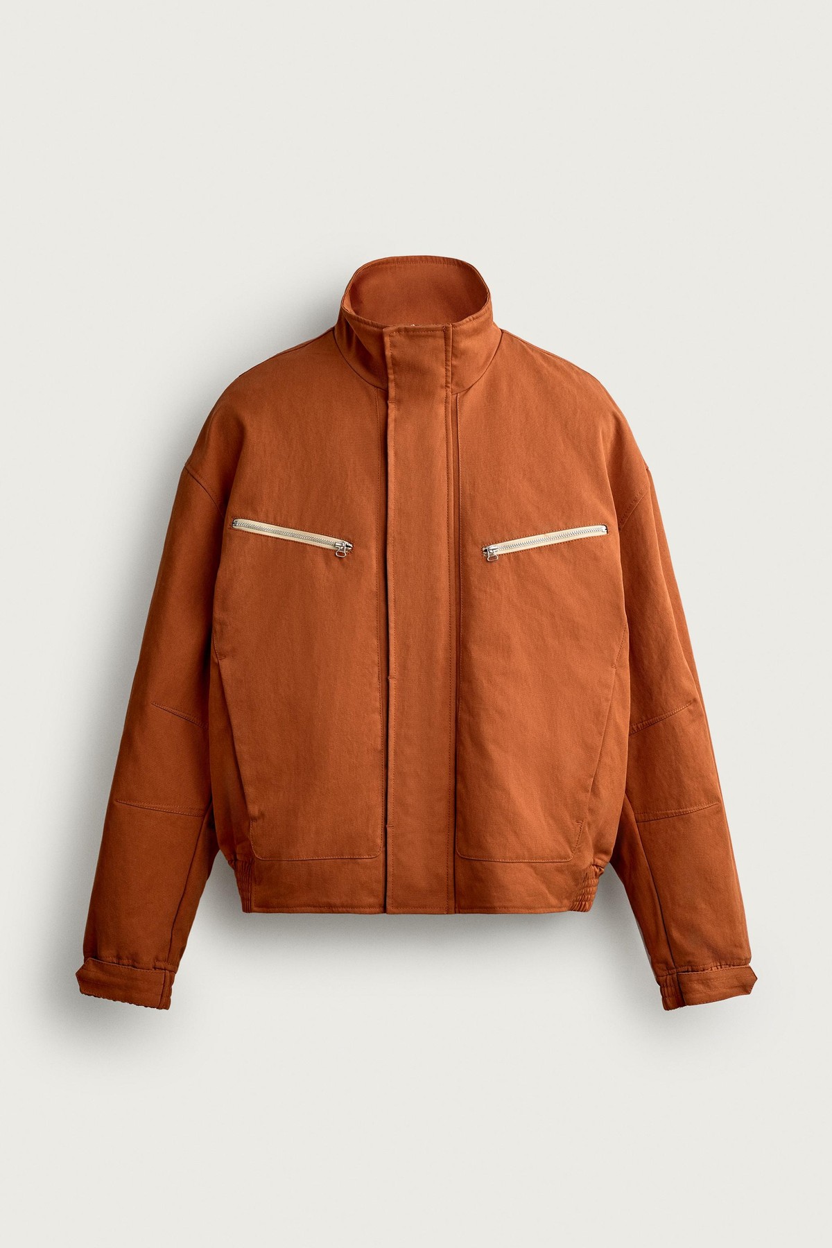 자라 릴렉스핏 지퍼 하이넥 자켓 6318/367/615 ORANGE