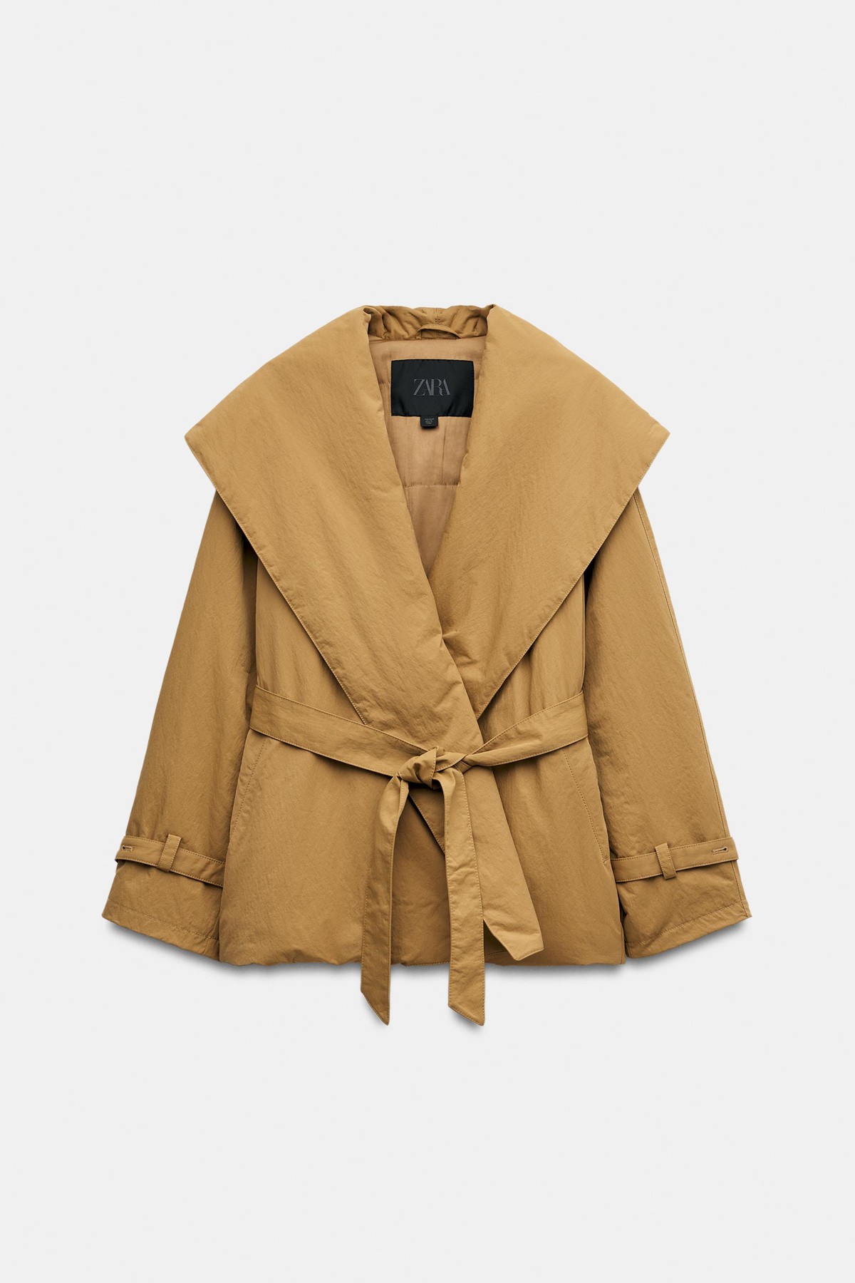 자라 벨트 패딩 자켓 3548/255/710 BEIGE