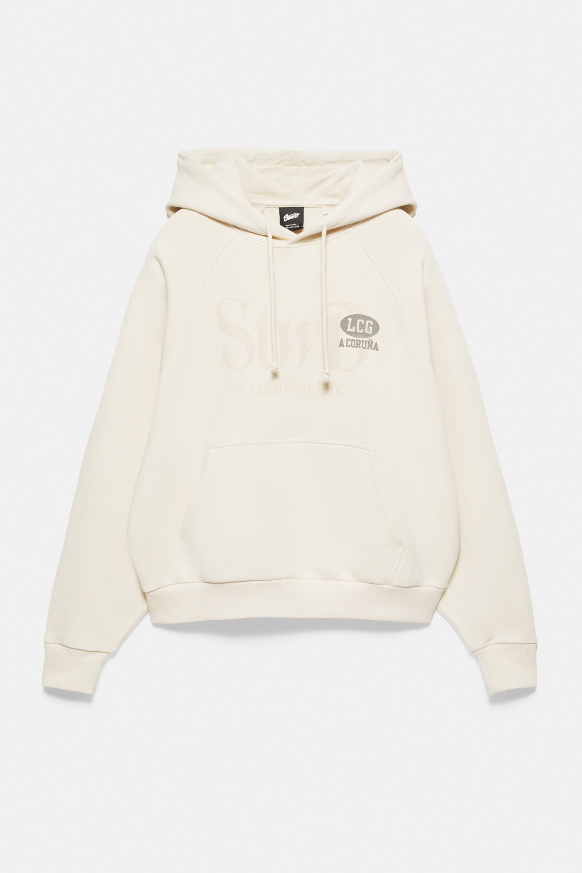 풀앤베어 LCG 그래픽 캥거루 포켓 후디 7551/540 CREAM