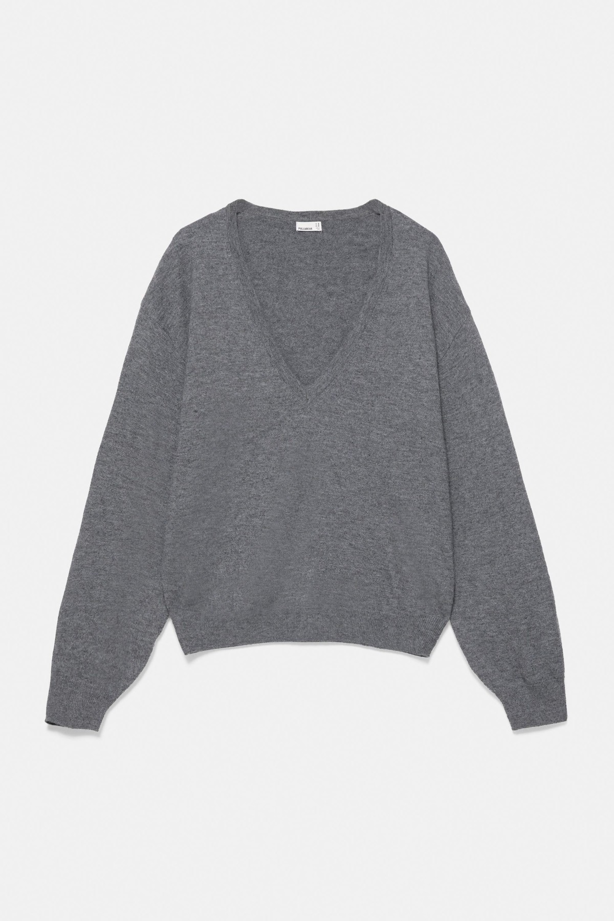풀앤베어 베이직 V넥 루즈핏 니트 스웨터 7540/340 GREY MARL