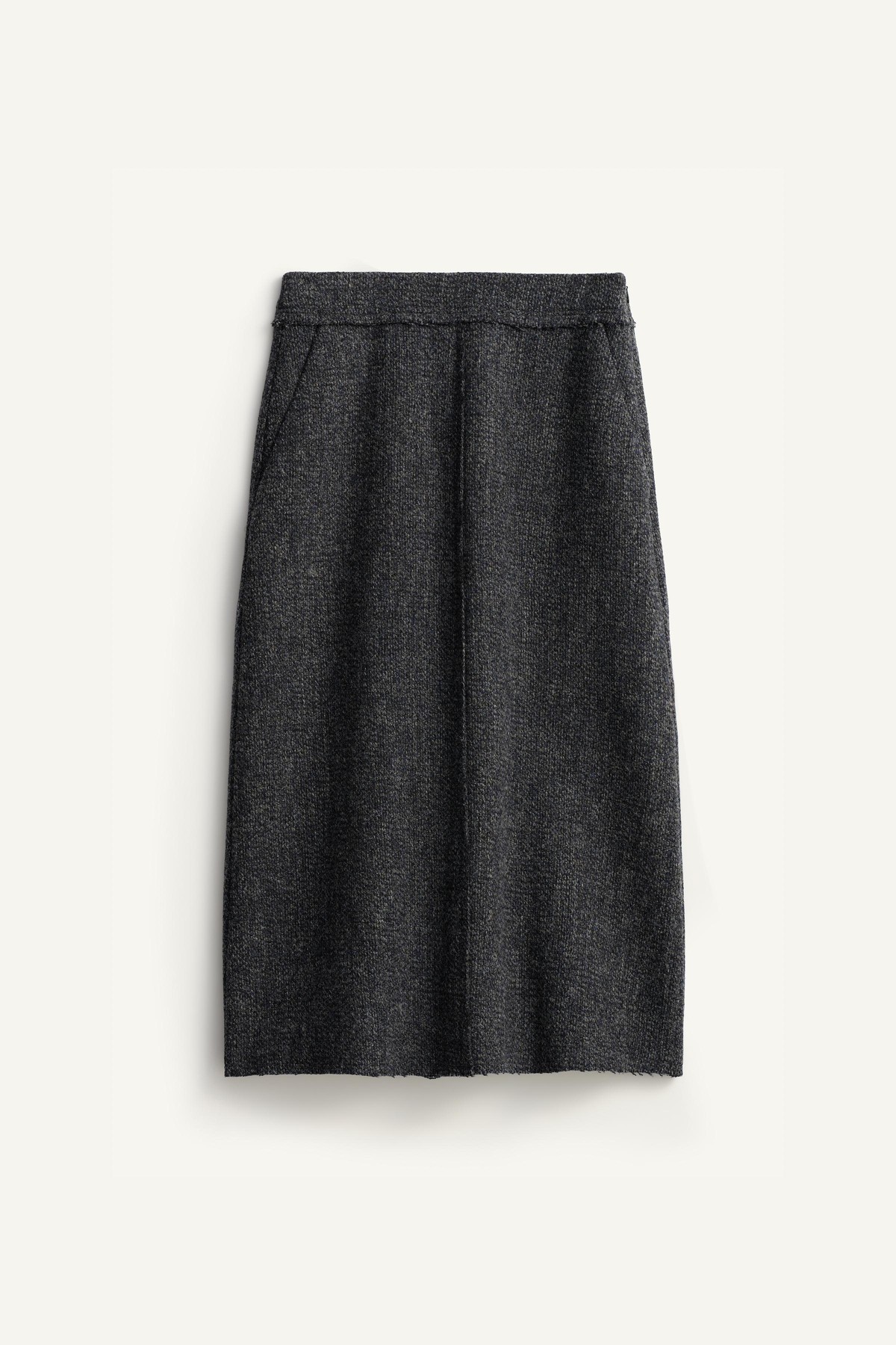 자라 한정판 울 포켓 미디 스커트 3692/910/922 DARK GREY