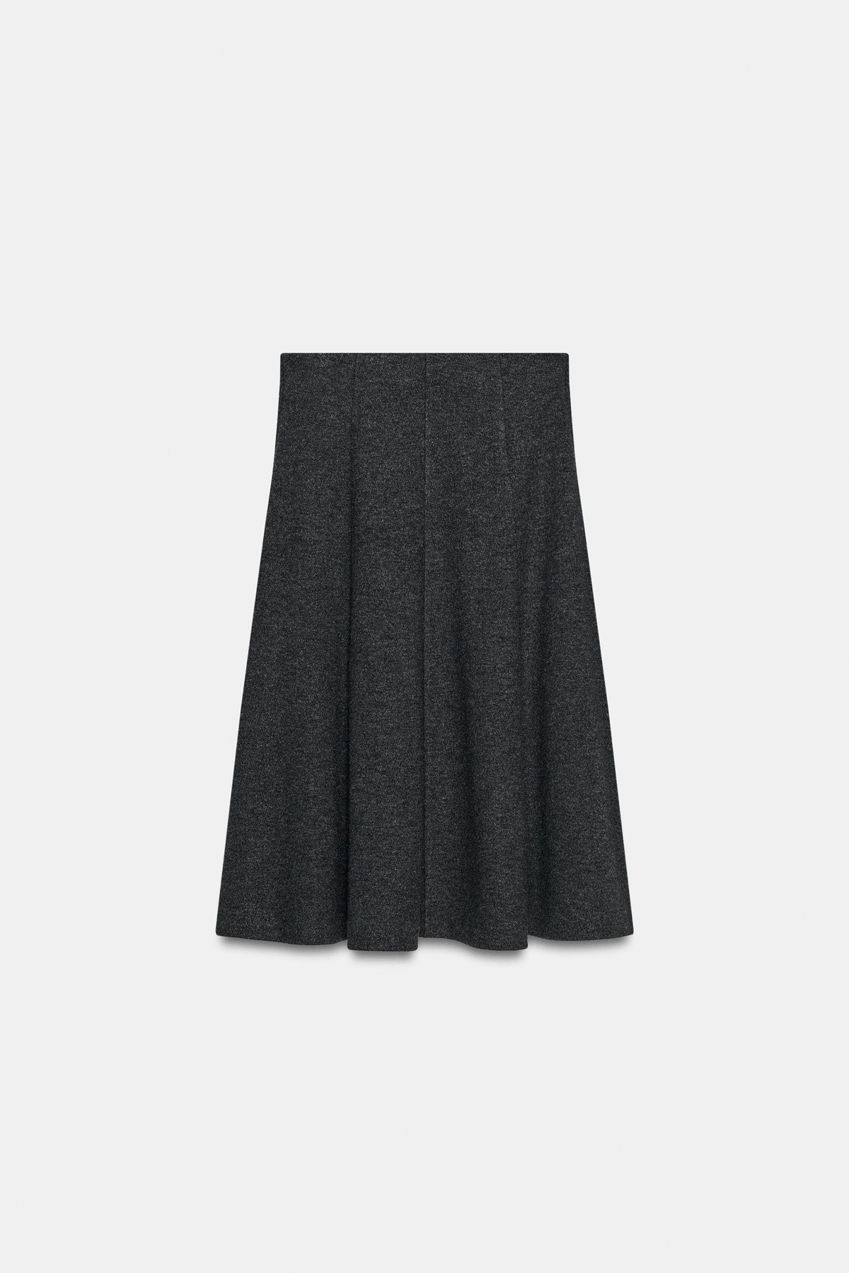 자라 러플 밴딩 A라인 미디 스커트 1058/636/809 MID-GREY