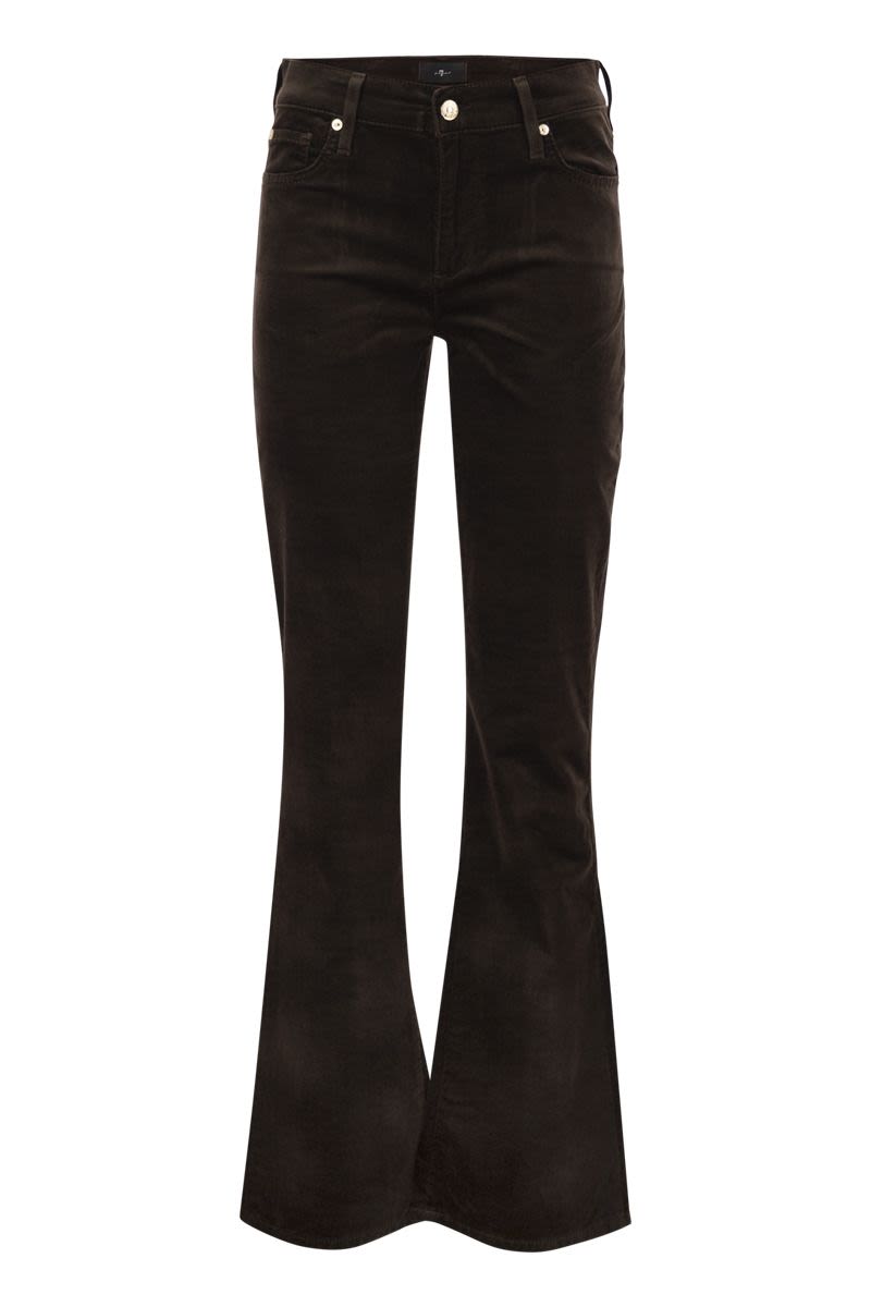 세븐 포 올 맨카인드 Smooth soft . Bootcut design. Custom button zip. Applied 진 부츠컷 여성 브라운 26FW 7U4X1F35U721F