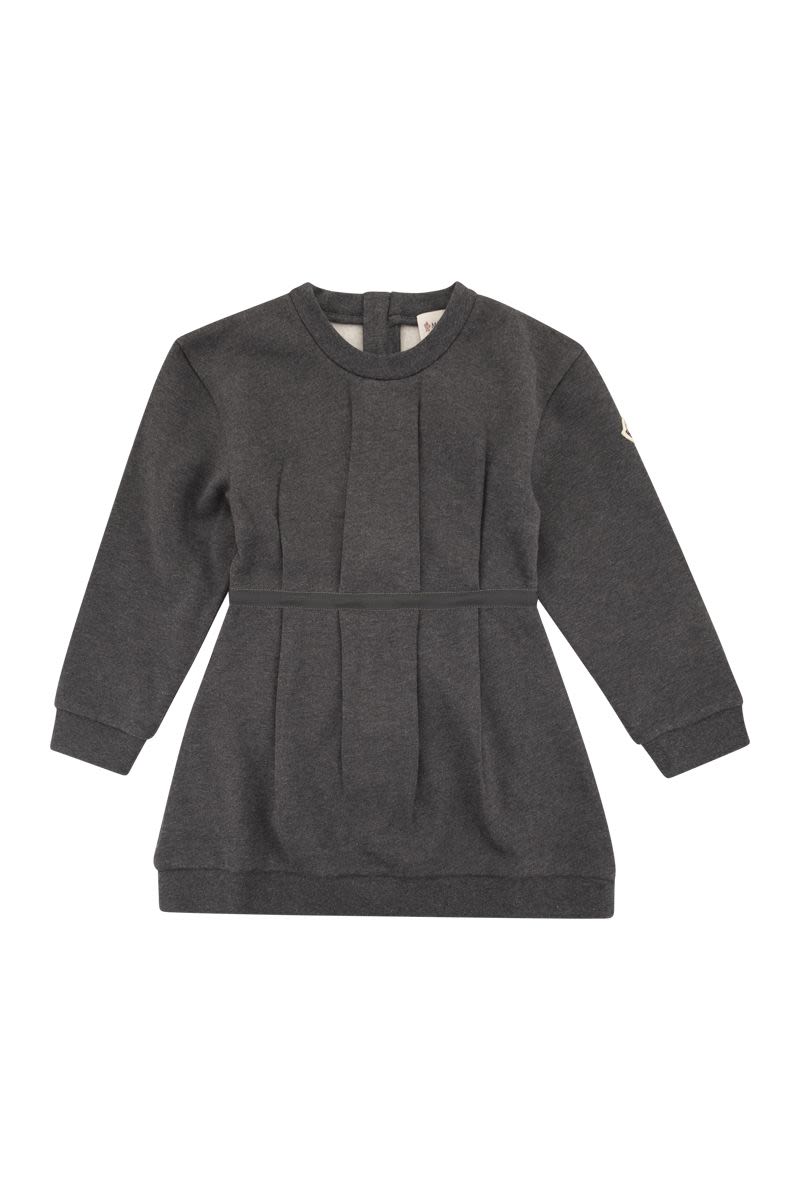 몽클레르 front pleats 코튼 원피스 여아 그레이 26FW L29548I00006899PS990