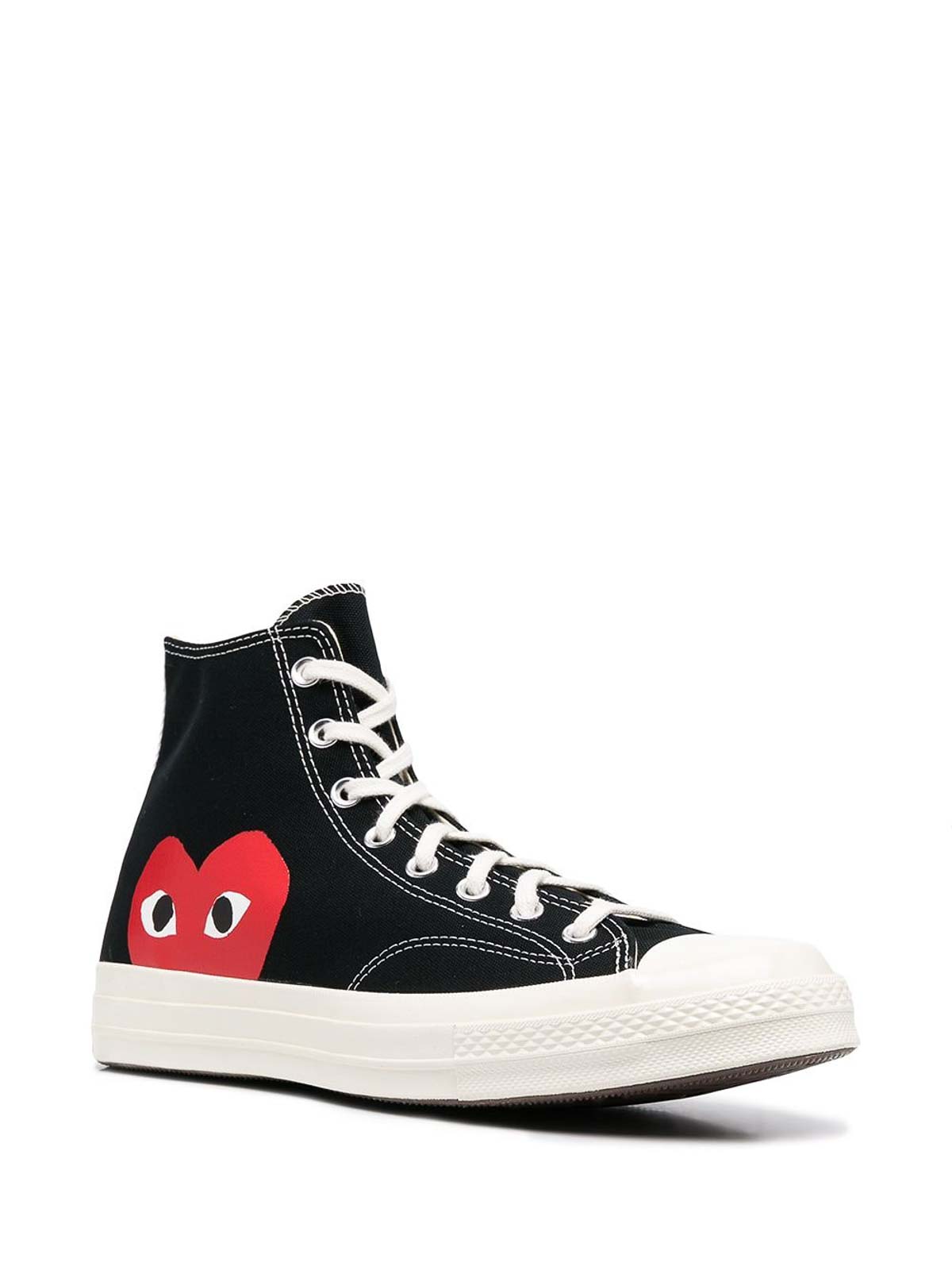 꼼데가르송 Chuck Taylor High-Top 하이탑 스니커즈 여성 블랙 25FW AZK129D1