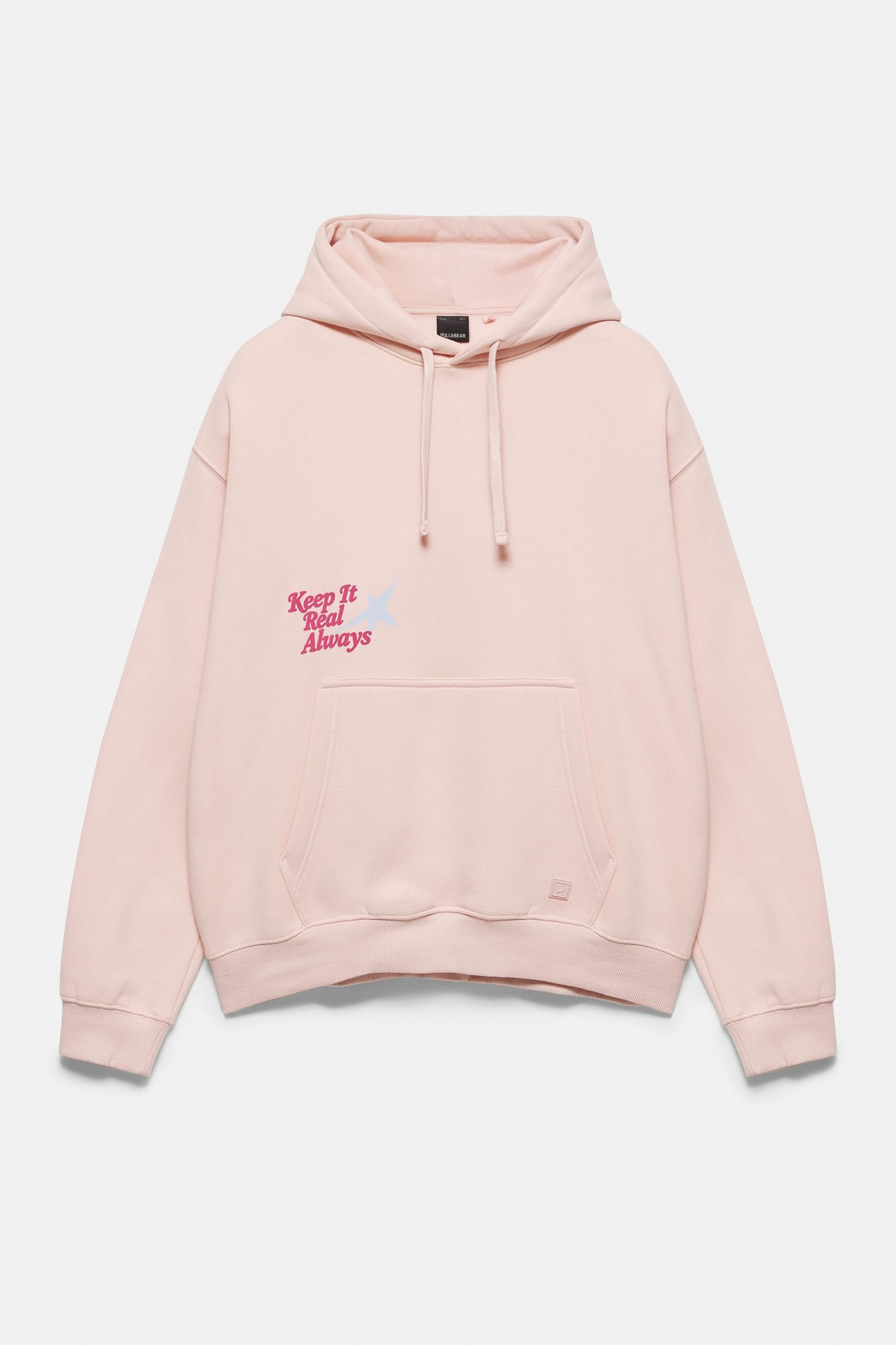 풀앤베어 오버사이즈 그래픽 후드 맨투맨 7551/583 PINK