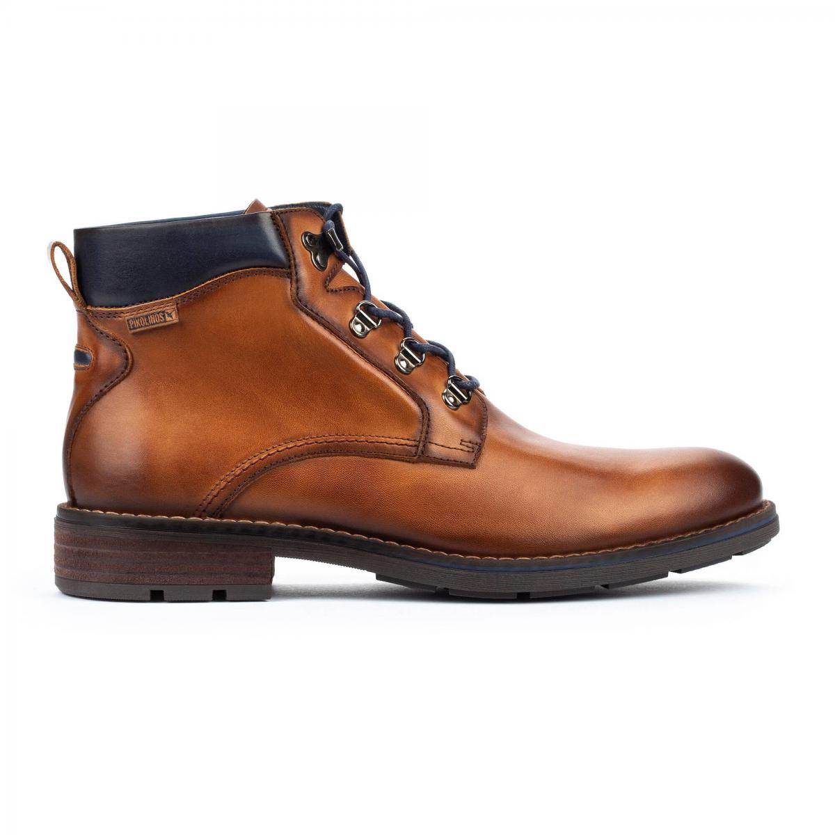 피콜리노스 클래식 브라운 레더 앵클부츠 YORK PKM2M-8322 BRANDY