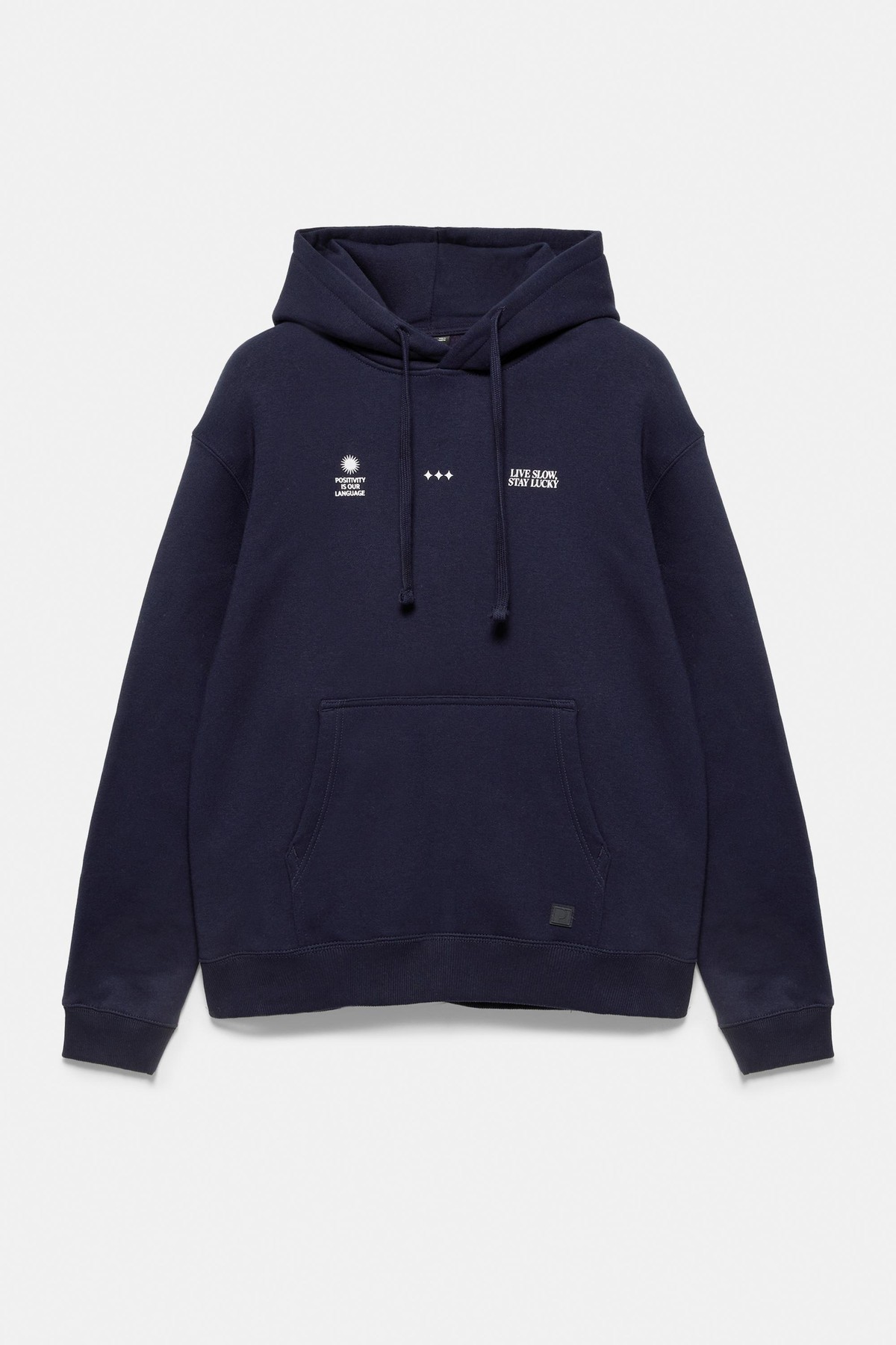 풀앤베어 오버사이즈 그래픽 후드 맨투맨 7551/581 NAVY